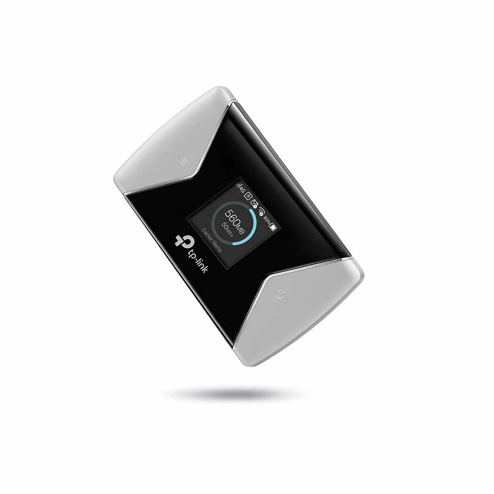 TP-Link M7650 Przenośny Hotspot 4G+ LTE-Advanced Kat.11 600 Mb/s Pobierania Dwupasmowe Wi-Fi 867 Mb/s 5 GHz 300 Mb/s 2,4 GHz Bateria 3000mAh Wyświetlacz LCD