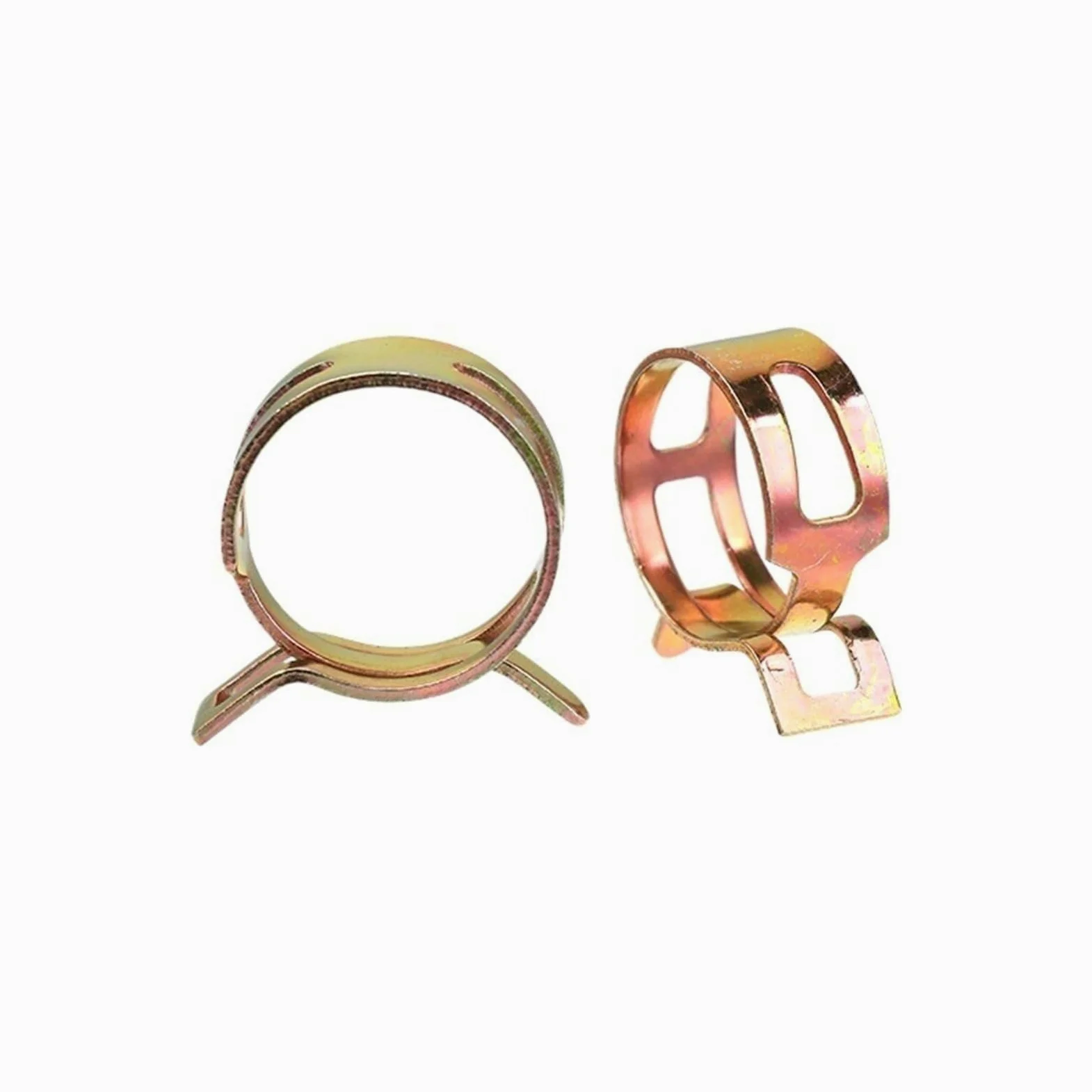 Wszechstronne 100/115/155/165 sztuk Sprężynowe opaski do węży - 6–22 mm metalowe elementy złączne do rur paliwowych, olejowych, wodnych i gazowych(115PCS)