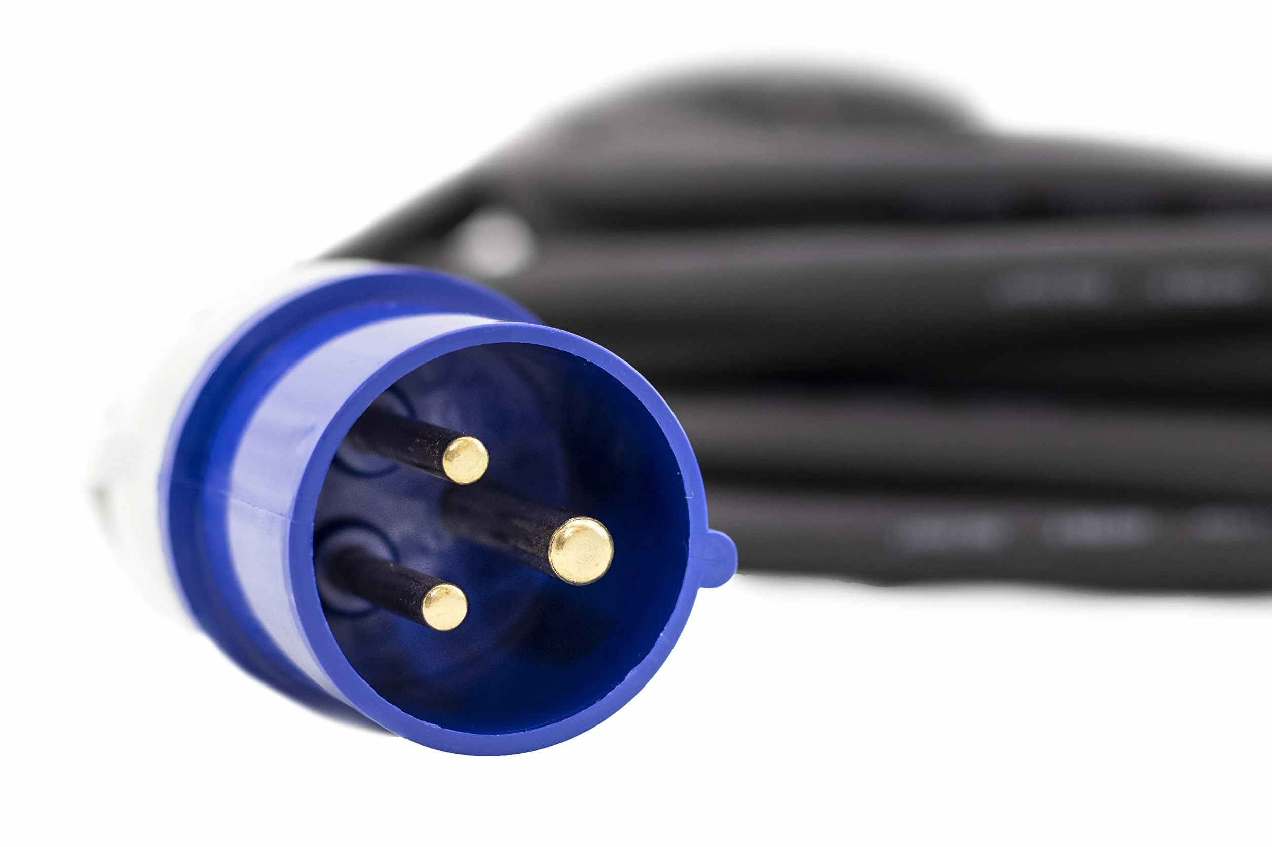 Meister CEE Zestaw kabli adapterowych 2-częściowy - kabel 1,5 m, wtyczka CEE i złącze - wytrzymałe kable gumowe H07RN-F3G 2,5 mm² - 16A/230 V - IP44 kabel zewnętrzny/adapter kempingowy / 7425310