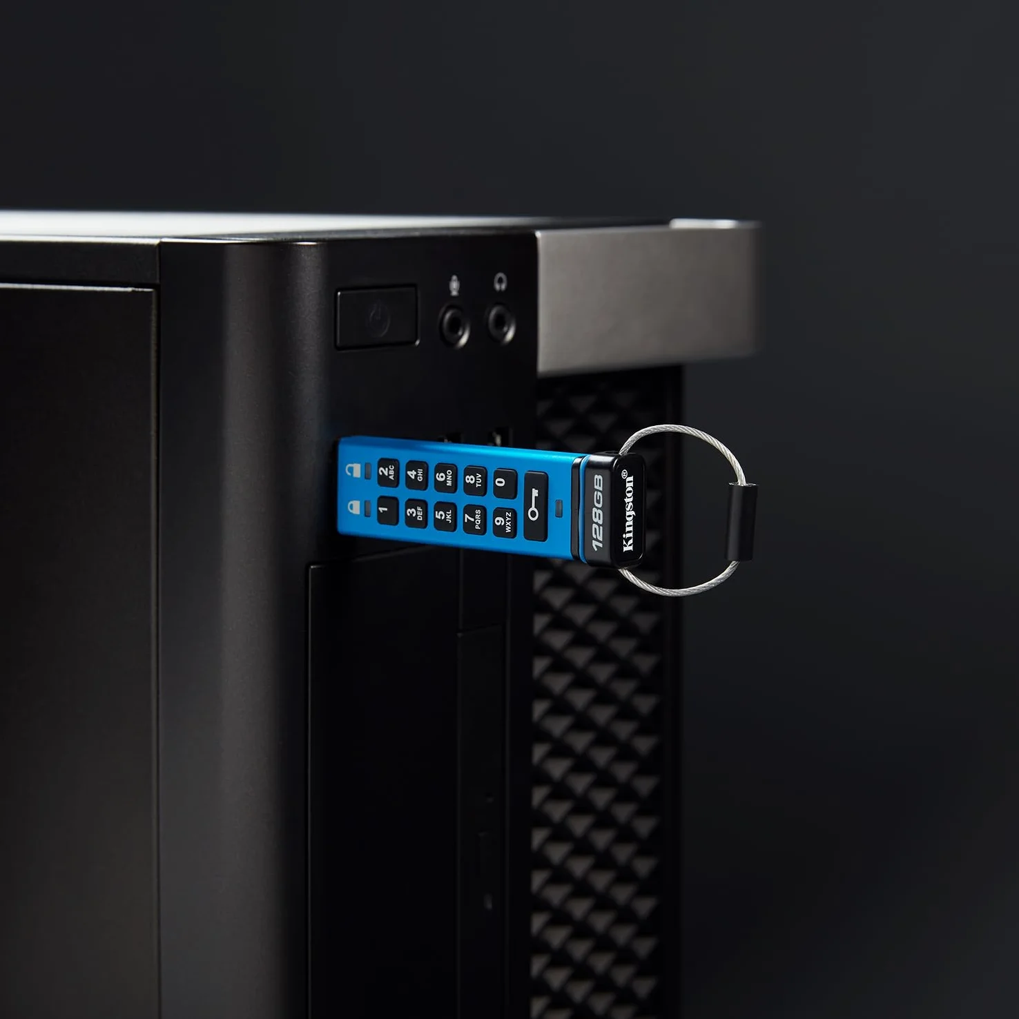 Kingston Klawiatura IronKey 200 typu A szyfrowana sprzętowo pamięć flash USB FIPS 140-3 poziom 3 (w toku) z 256-bitowym szyfrowaniem sprzętowym XTS-AES - IKKP200/32GB