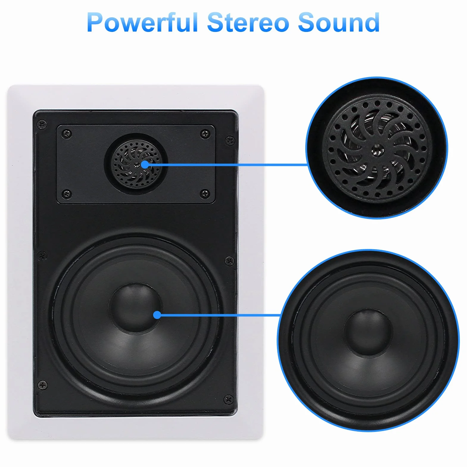 Herdio 5,25 cala 2-drożne głośniki sufitowe Bluetooth para