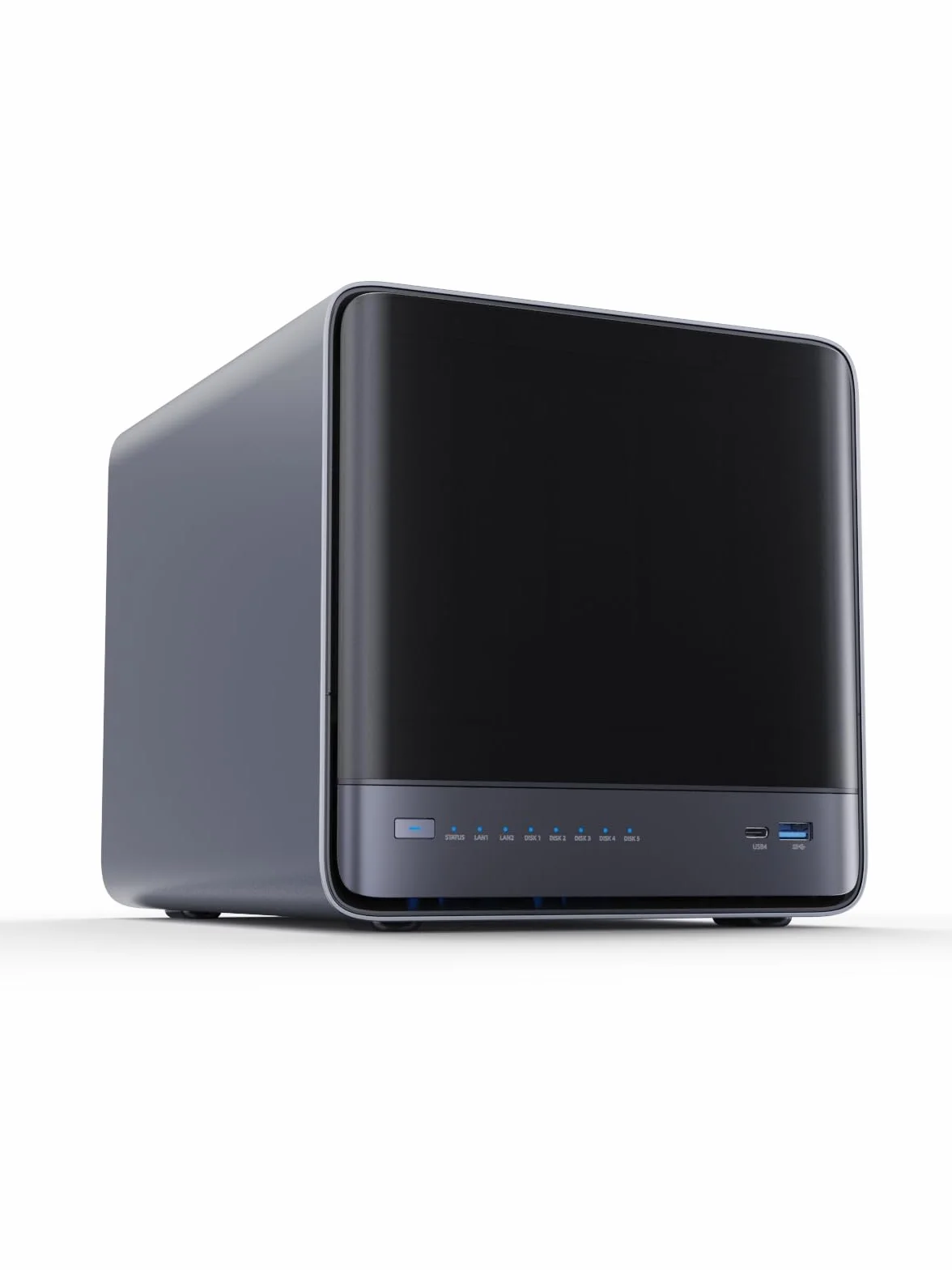 MINISFORUM N5 Air 5-Bay NAS Barebone AMD Ryzen 7 255 DDR5 96GB 10 GbE USB4 HDMI OCuLink M.2