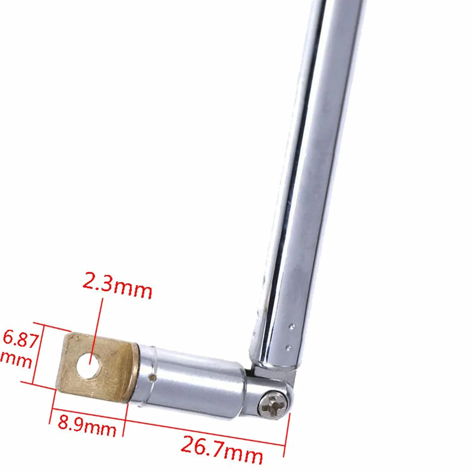WANGCL Antena teleskopowa FM 61 cm 4 sekcje 360° 5 sztuk