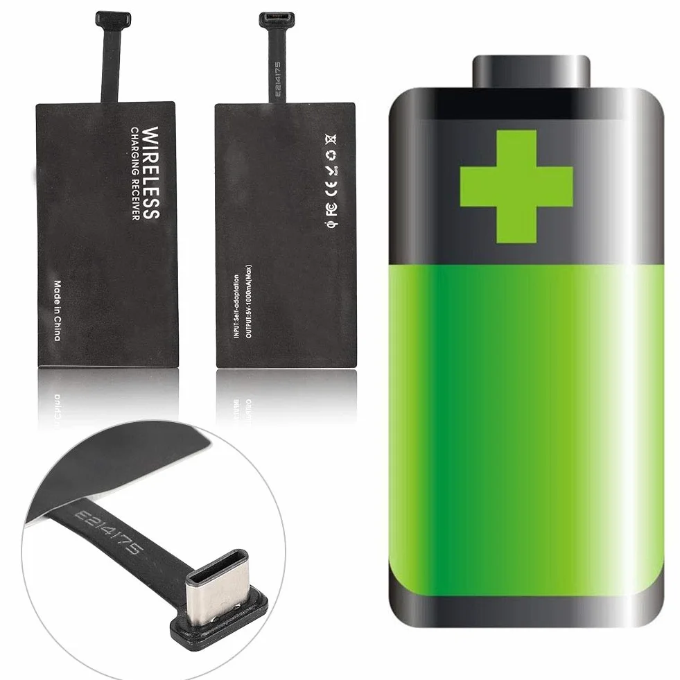 Odbiornik ładowania bezprzewodowego USB-C Qi Yctze do smartfonów