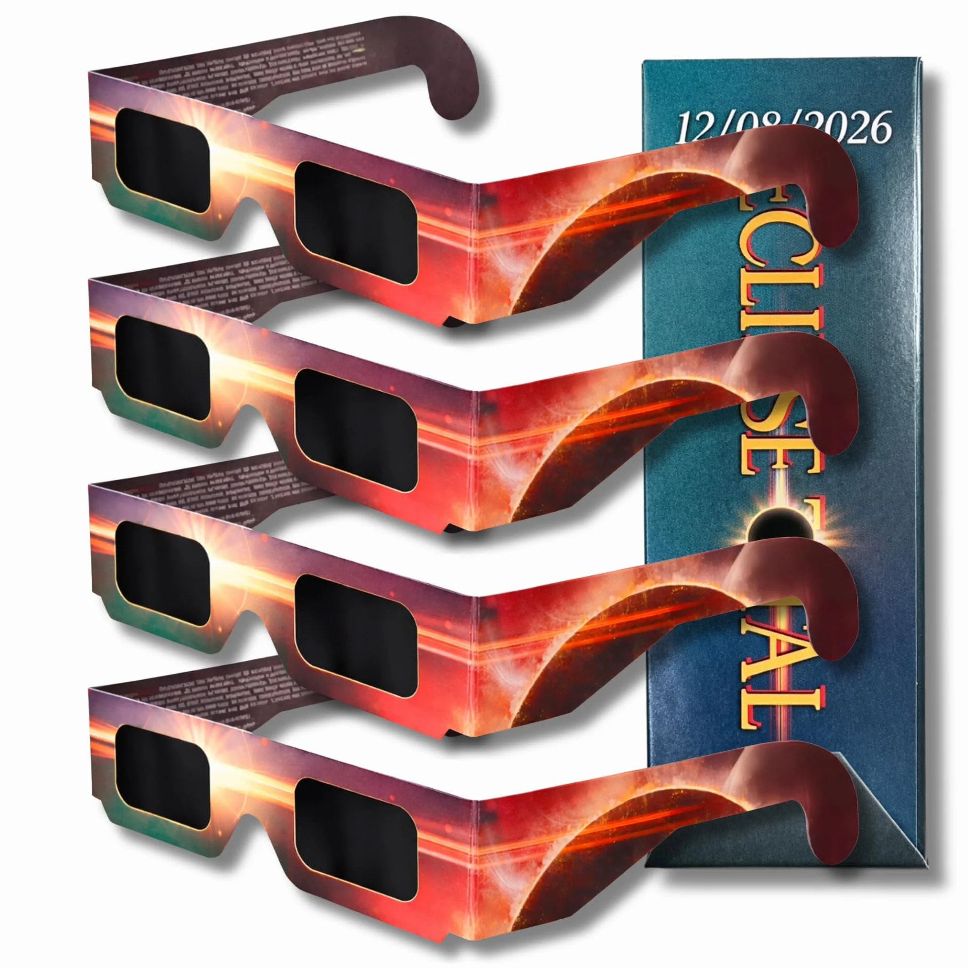 4 x okulary przeciwsłoneczne z certyfikatem ISO 12312-2 i CE