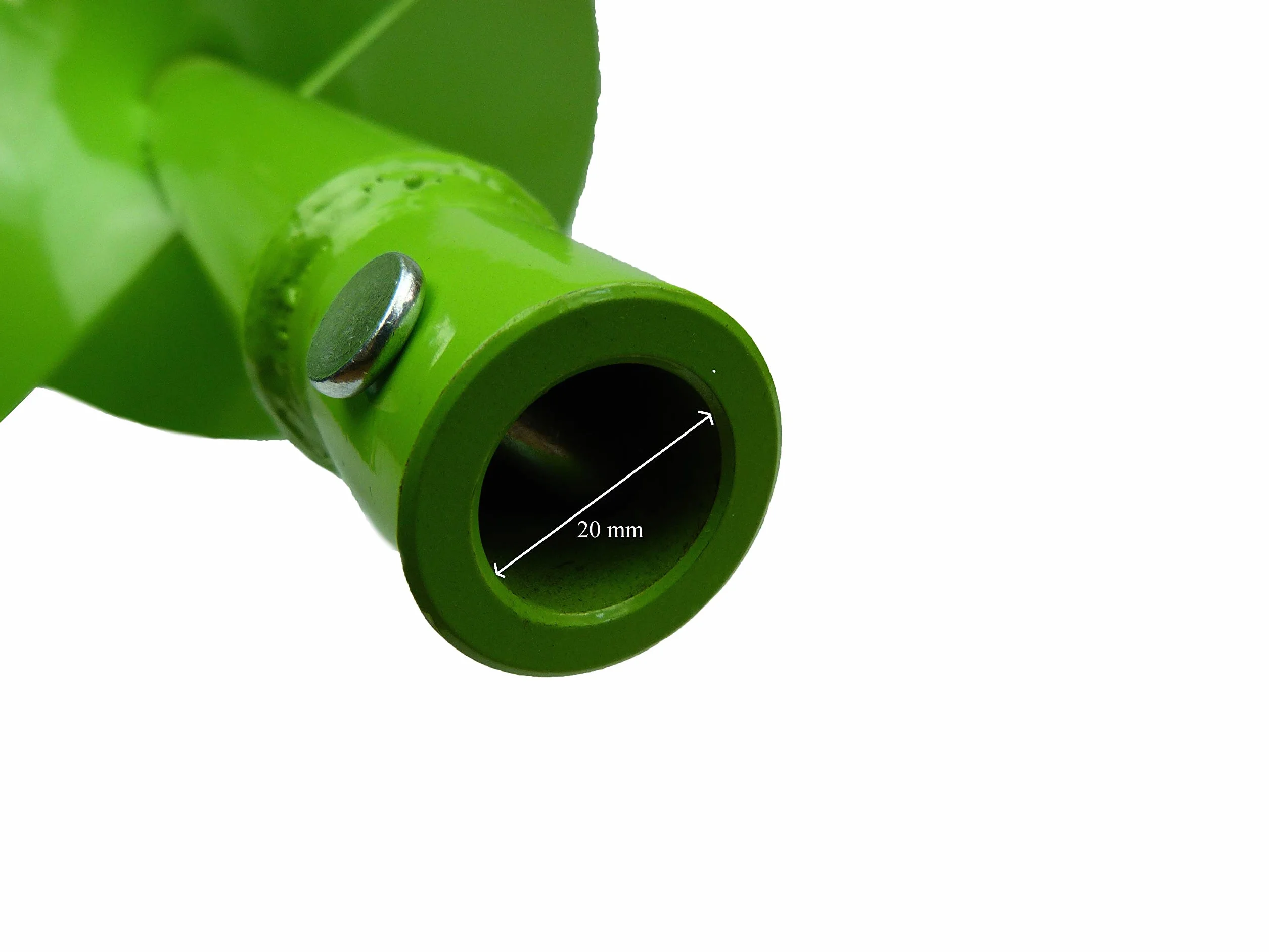 WERHE świder ziemny podwójna spirala Ø200mm 80cm – świder do słupków z adapterem SDS Plus – solidny i precyzyjny
