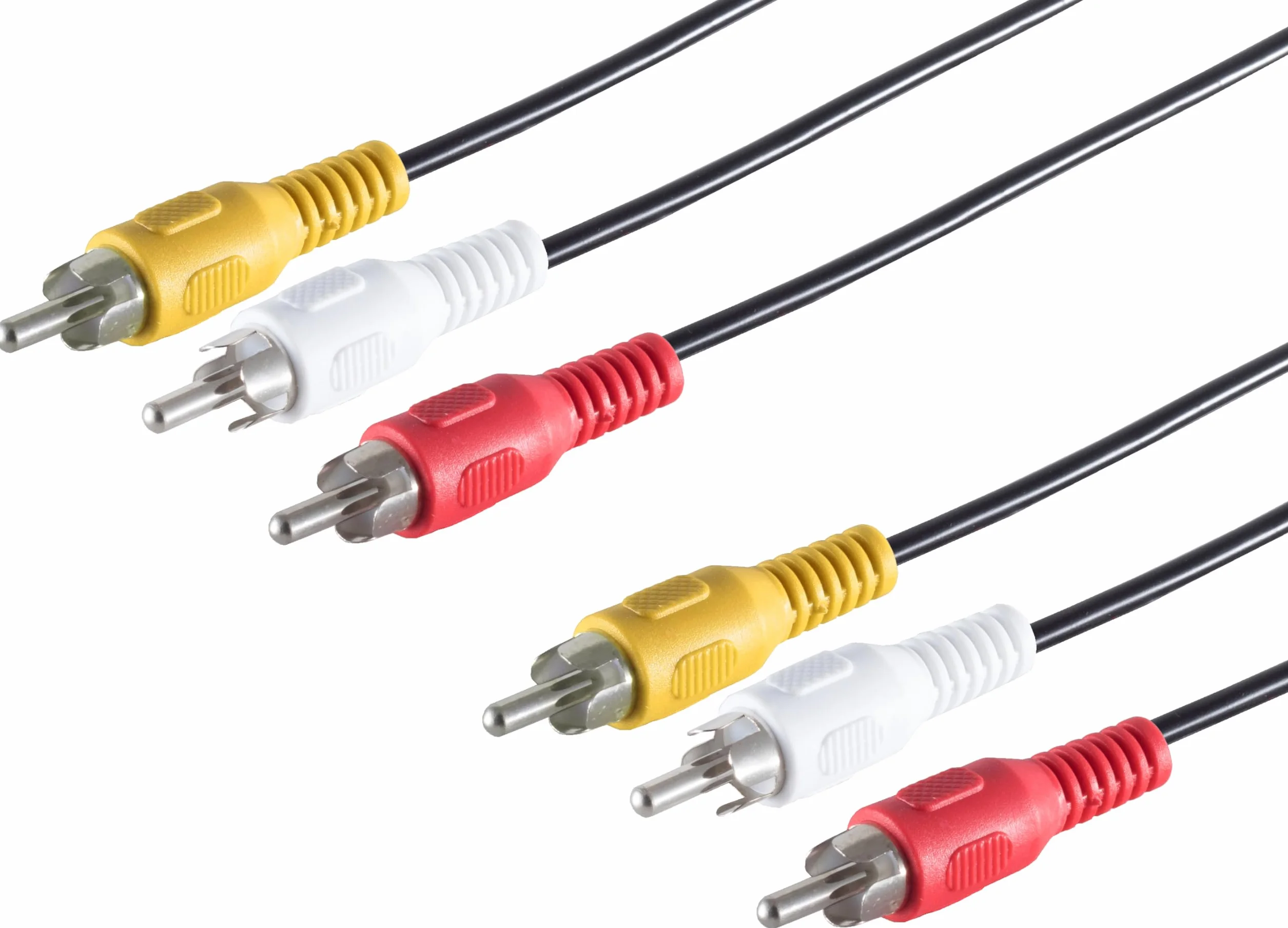 1aTTack.de kabel cinch 3 wtyki na 3 wtyczki, kabel połączeniowy audio wideo, 2,5 m