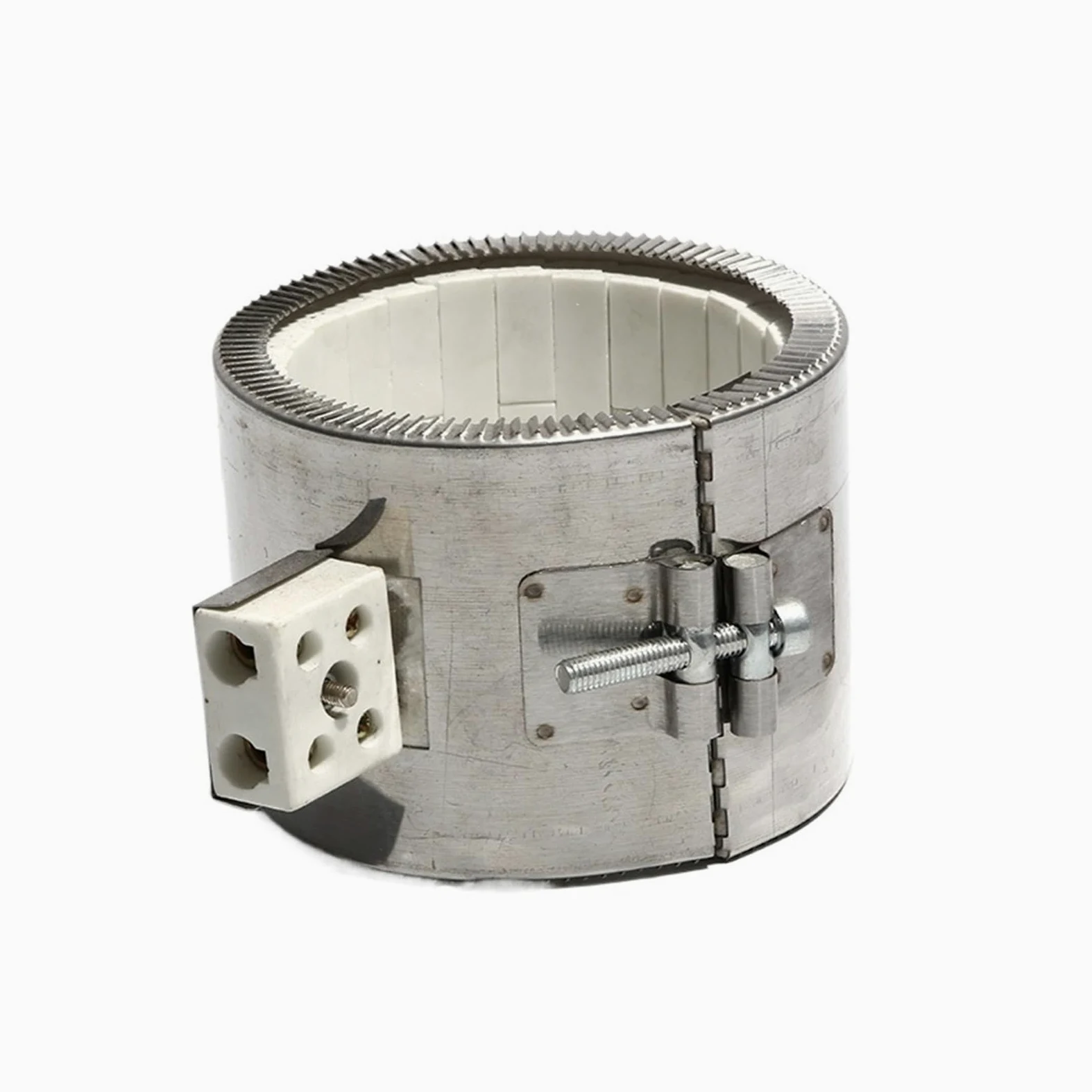 Ceramiczny grzejnik taśmowy 220 V Stalowy element grzejny o średnicy ID 70-200 mm(1000W 130x50mm(IDxH)