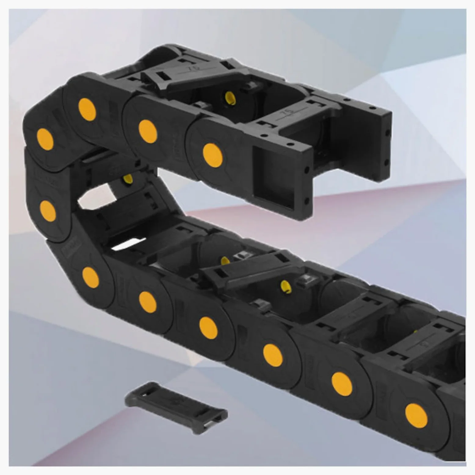 Łańcuch Holowniczy Otwarty Łańcuch Kablowy Nylon, Wzmocniony Przeciwzrywany Zarządzania Kablami dla CNC Routera Drukarki 3D Wycinarki Laserowej, Łatwy w Montażu(1m/3.3ft,20x57mm)