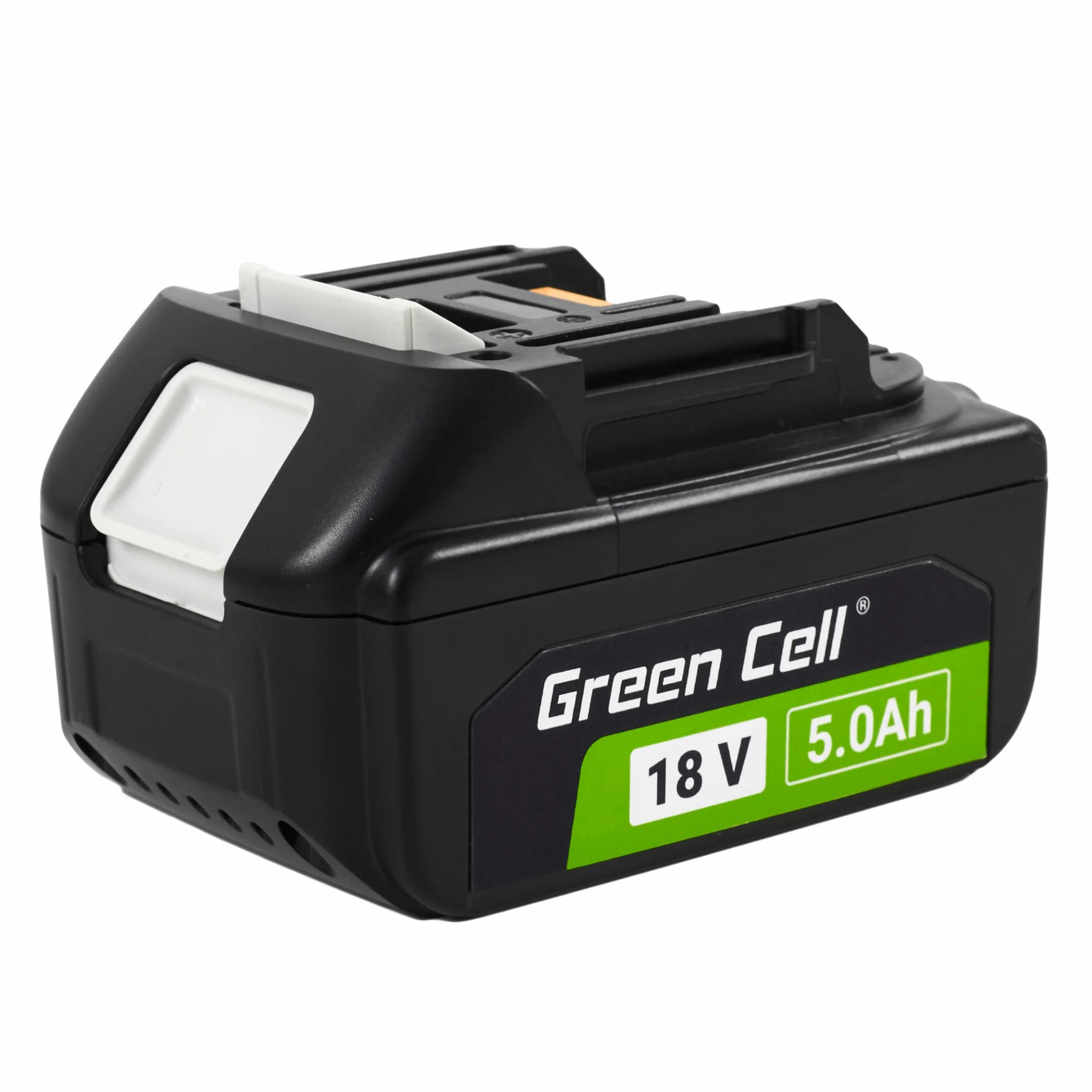 Akumulator Green Cell 18V 5Ah Li-Ion do elektronarzędzi Makita LXT — Wysokiej Jakości Zamiennik, Wskaźnik LED Naładowania, Zoptymalizowana Wydajność i Trwałość