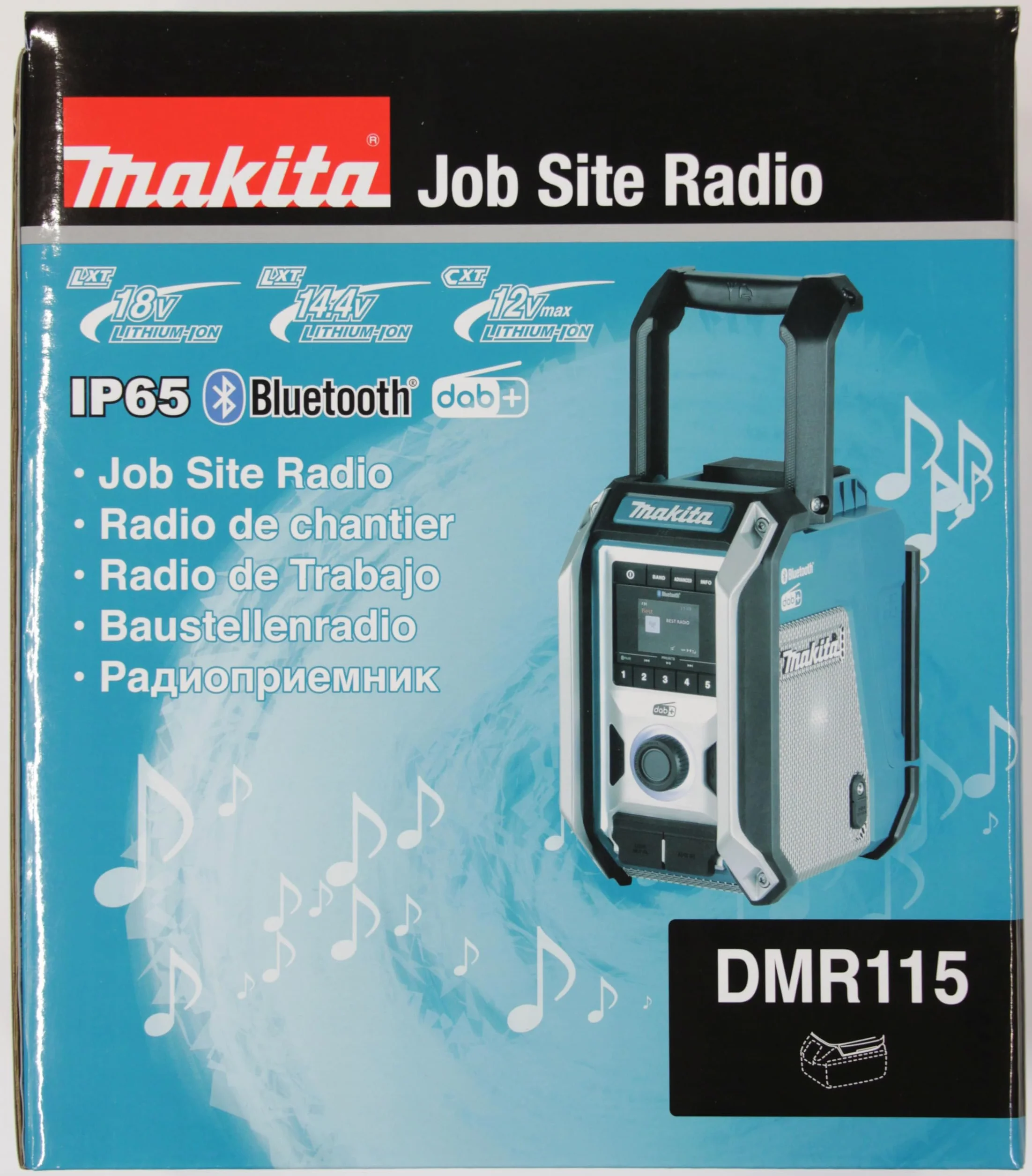 Makita Radio Budowlane, Niebieski/Czarny, AM/FM/DAB+