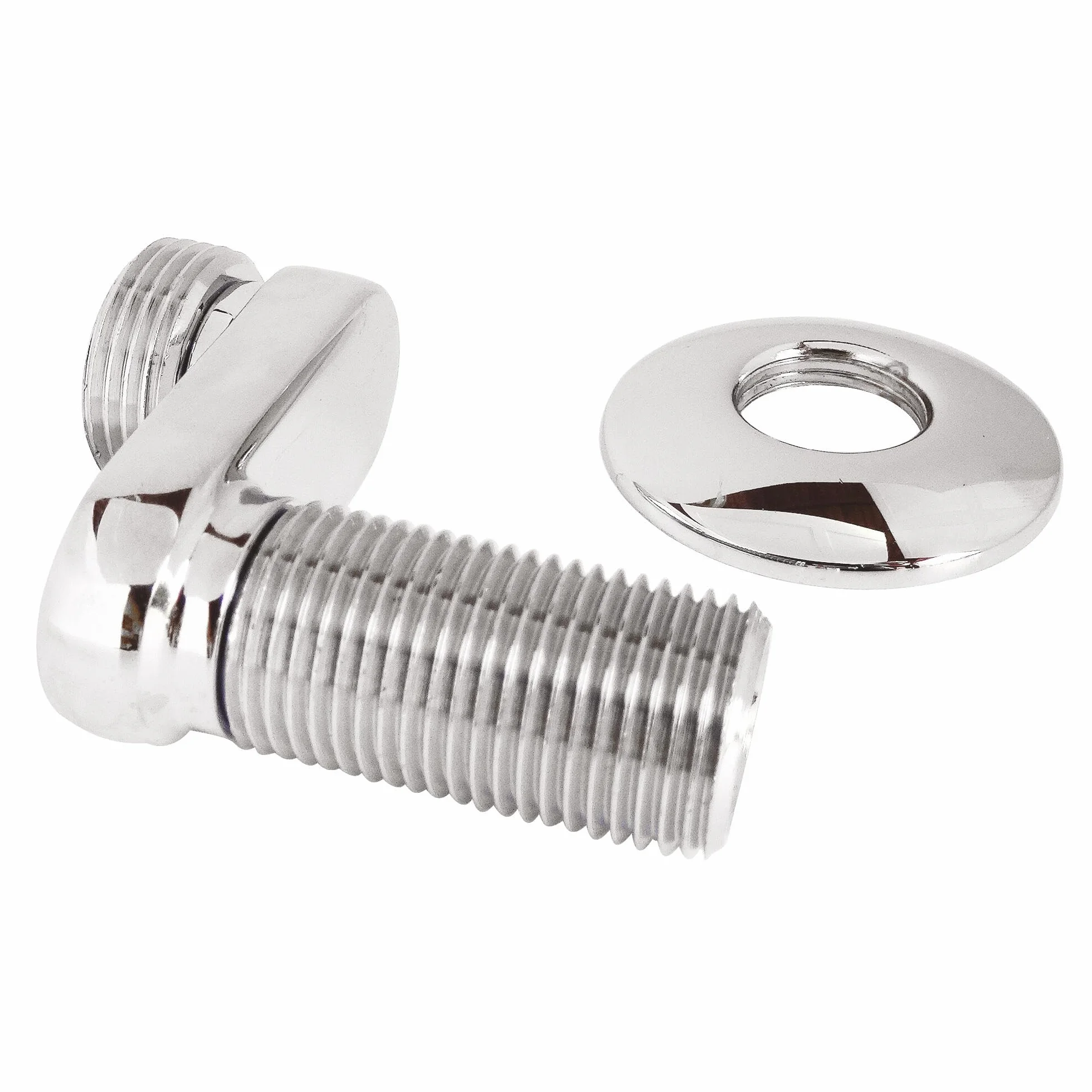 SOMATHERM FOR YOU - Przyłącze ścienne z chromem do mimośrodowego rowka 32 mm - M12 / M20-17/27 - z rozetą 22 mm