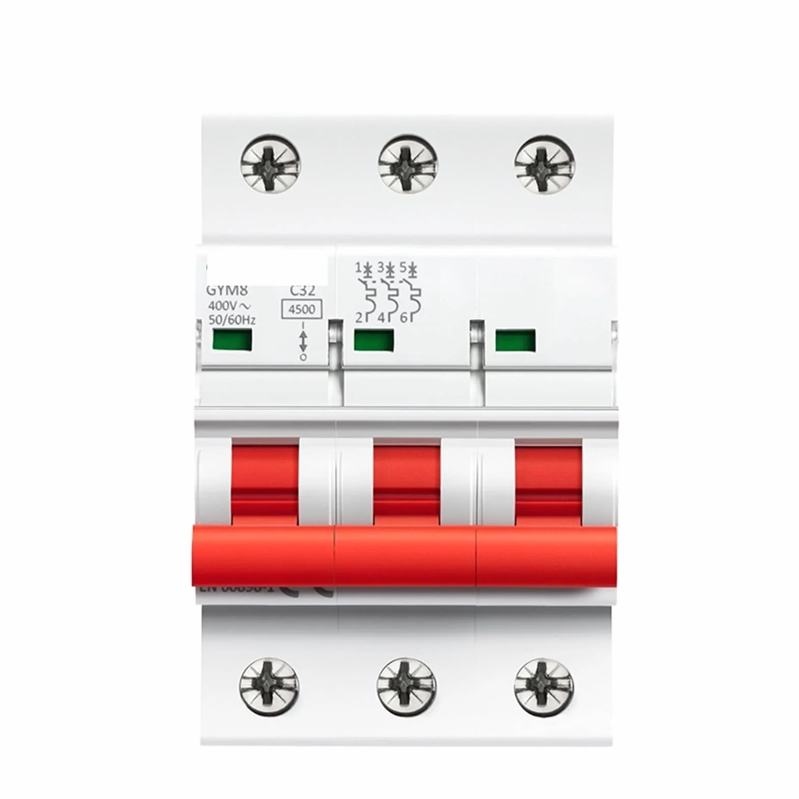 Wyłącznik 3-fazowy MCB 6A 10A 16A 20A 25A 32A 40A 50A 63A 220V Mini wyłącznik krzywa C (50A)