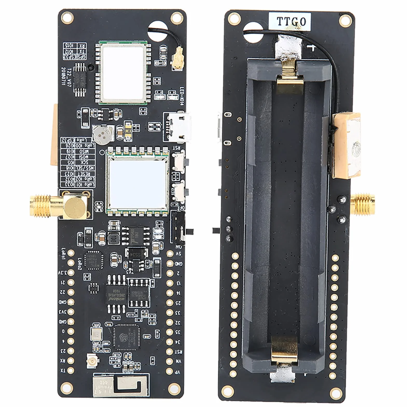 ERP32 bezprzewodowa płytka modułu WiFi, do TTGO T-Beam ESP32 LoRa 433 MHz bezprzewodowa płyta modułu GPS REV1 z podstawą baterii