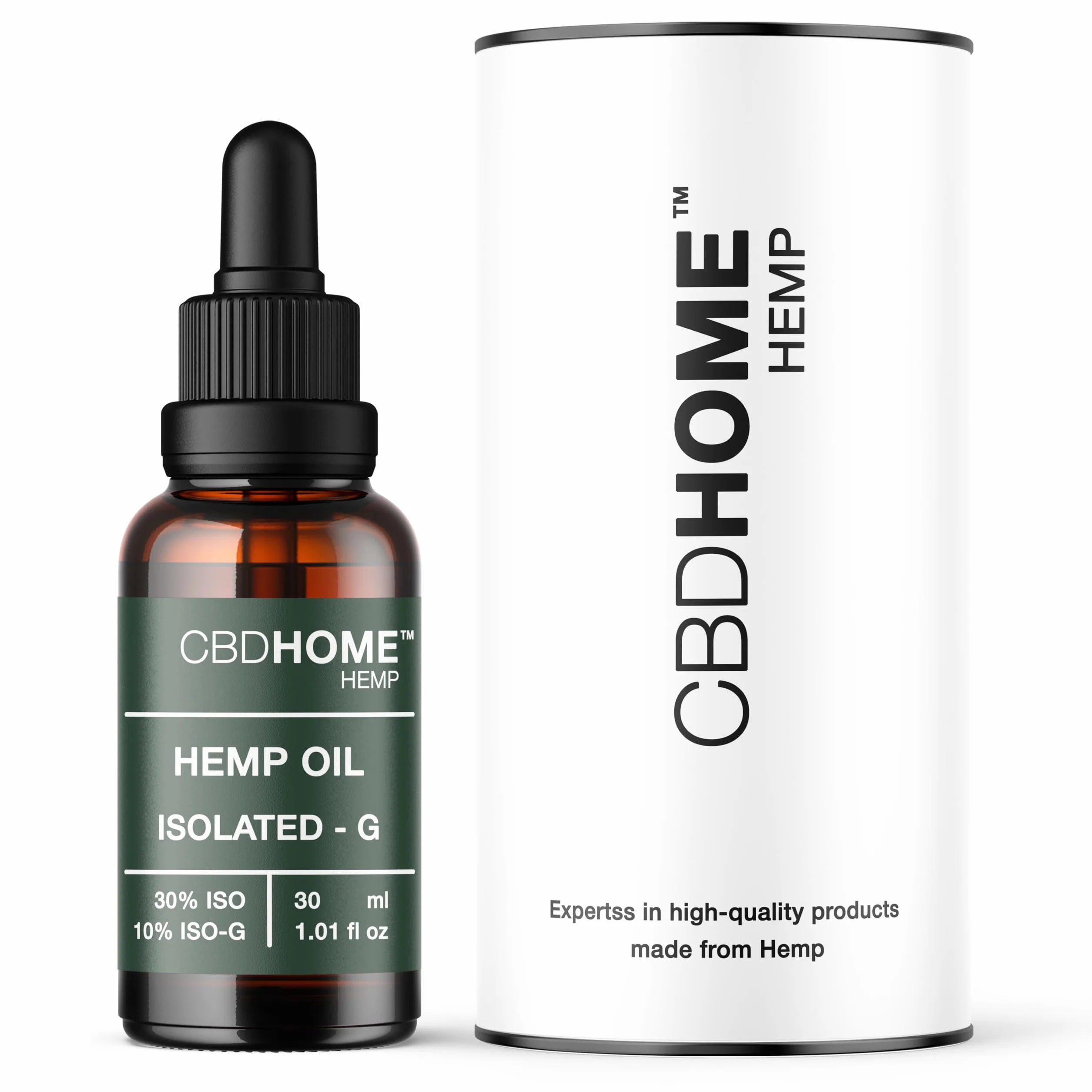 Izolowany olej z nasion konopi 30% + ISO-G 10% - 30 ml - Baza kokosowa i ekologiczne nasiona konopi - Tłoczony na zimno - Bez dodatków - 100% roślinny - Certyfikat ekologiczny UE