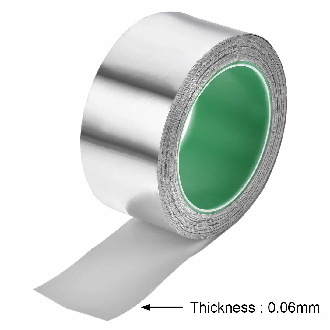 Produkty biurowe Taśma z folii aluminiowej 25 mm wysokotemperaturowa do HVAC, uszczelniania, łatania kanałów gorącego i zimnego powietrza klejąca 20 m/65 stóp(50mm)