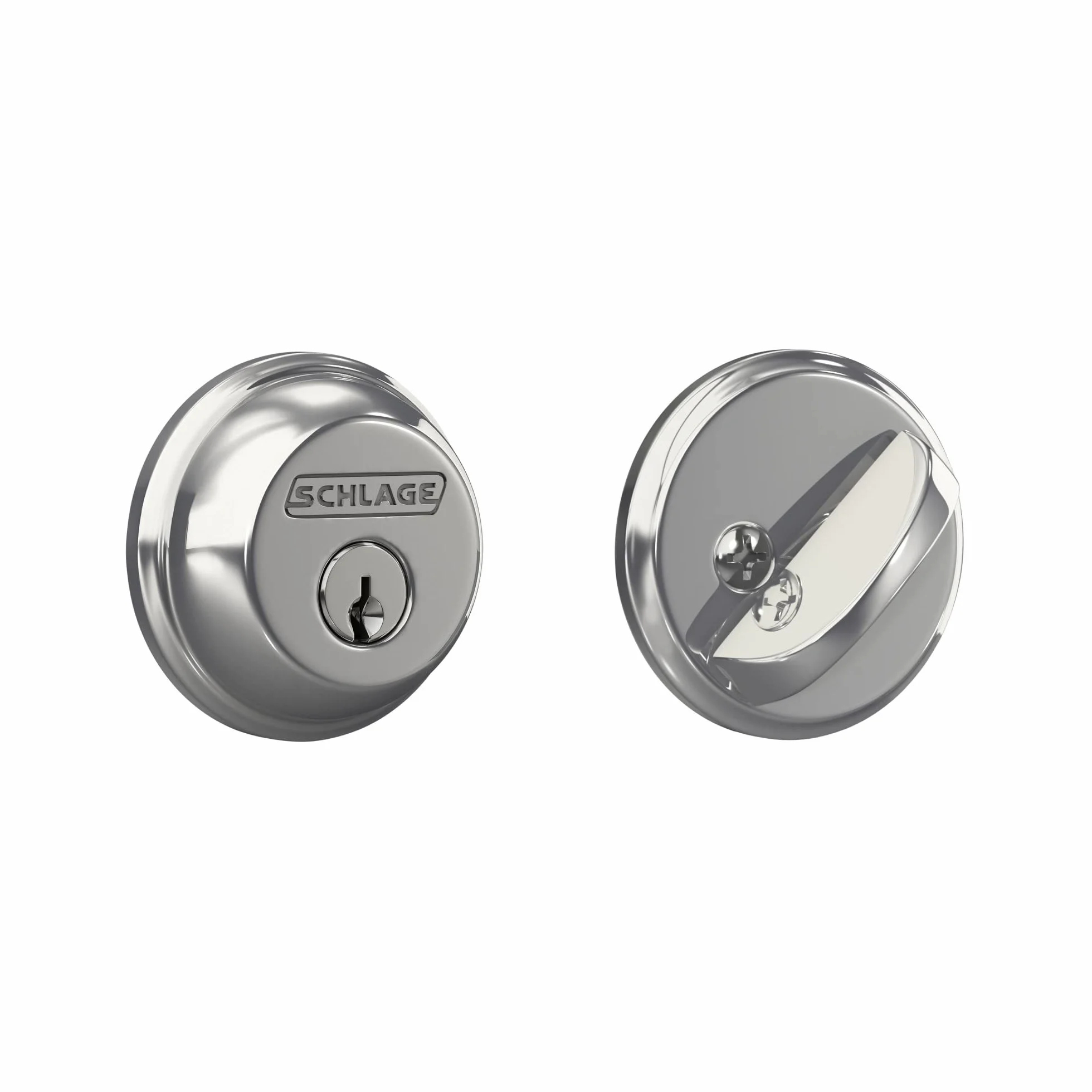 Schlage B60N625 zasuwa, klucz 1-stronny, jasny chrom od Schlage Lock Company