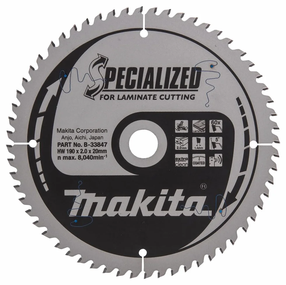 Makita Specialized brzeszczot piły 190 x 30 mm, 60Z, B-33847