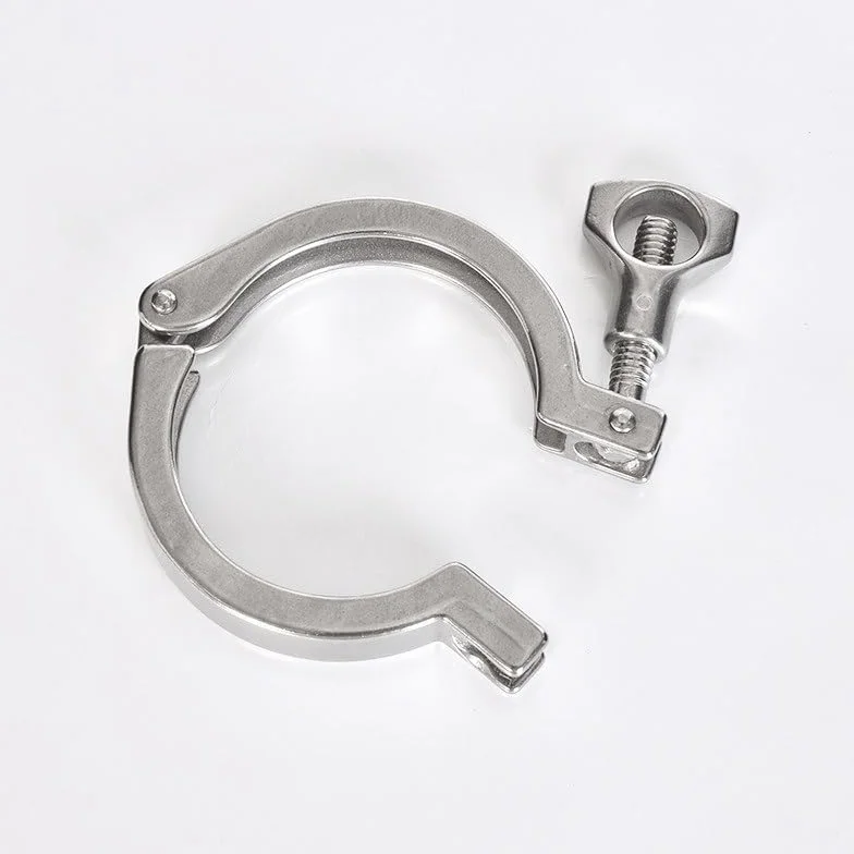 304 SUS Tri Clamp Opaska sanitarna z pojedynczym sworzniem i uszczelką(167mm)