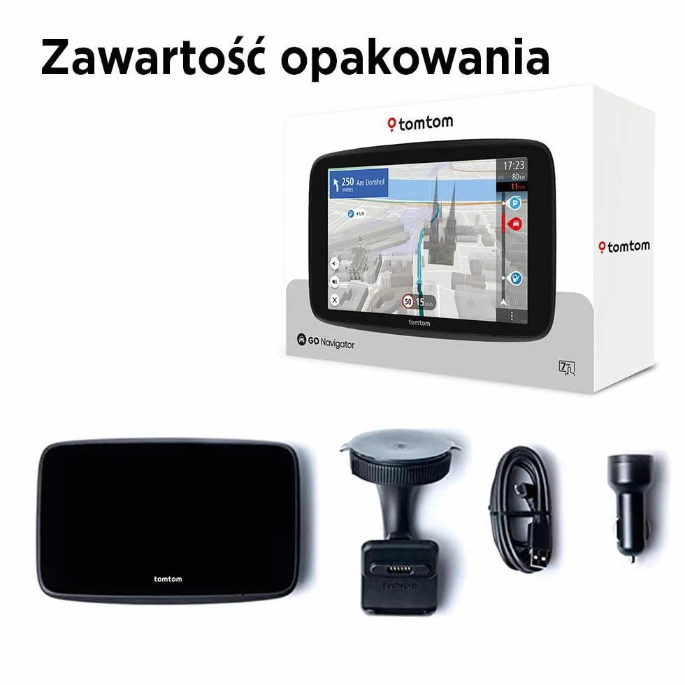 TomTom GO Navigator 7-calowy ekran XL mapa Europy aktualizacje Wi-Fi