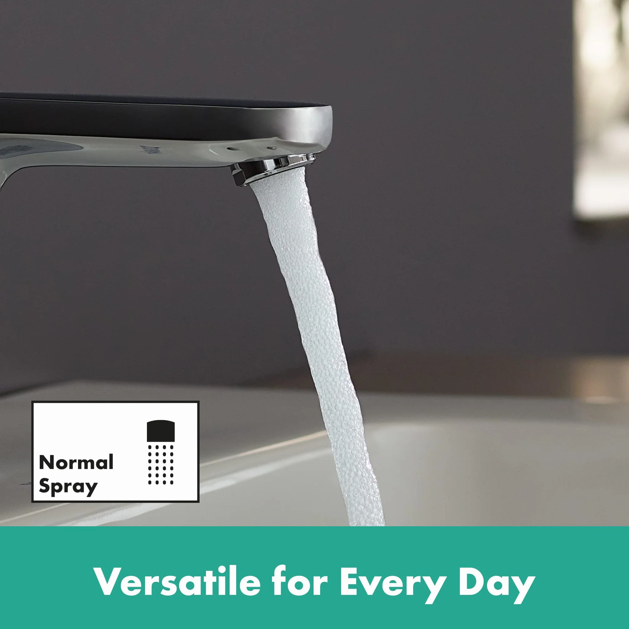 hansgrohe Vernis Blend - jednouchwytowa bateria umywalkowa z zestawem odpływowym, kran łazienkowy z wylewką 88 mm, oszczędność wody (EcoSmart), chrom, 71551000