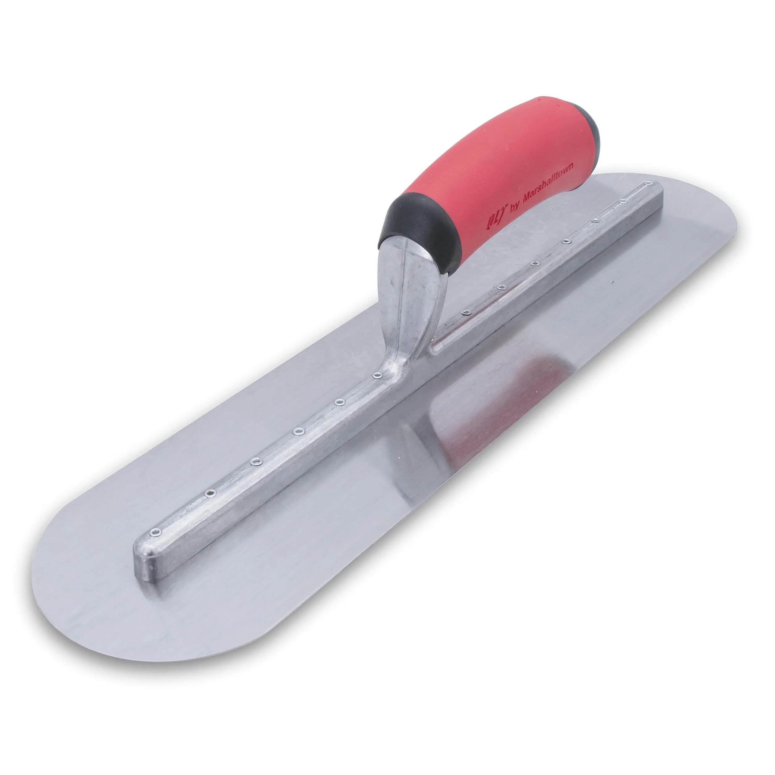 Paca marshalltown całkowicie zaokrąglona z rękojeścią Softgrip wykonaną ze stali, narzędzie dla tynkarzy, wymiary pacy: 457x102 mm