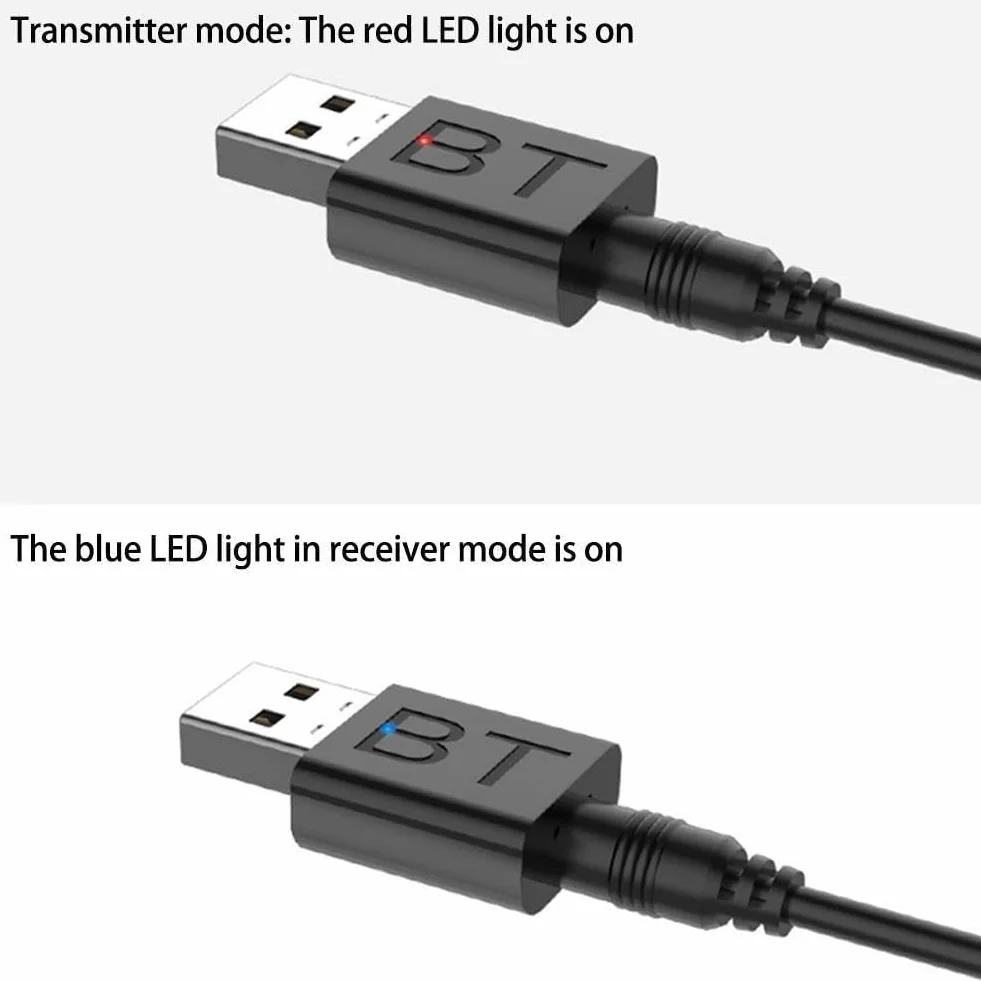 Odbiornik nadajnika USB Bluetooth 5.0 mini adapter audio samochód