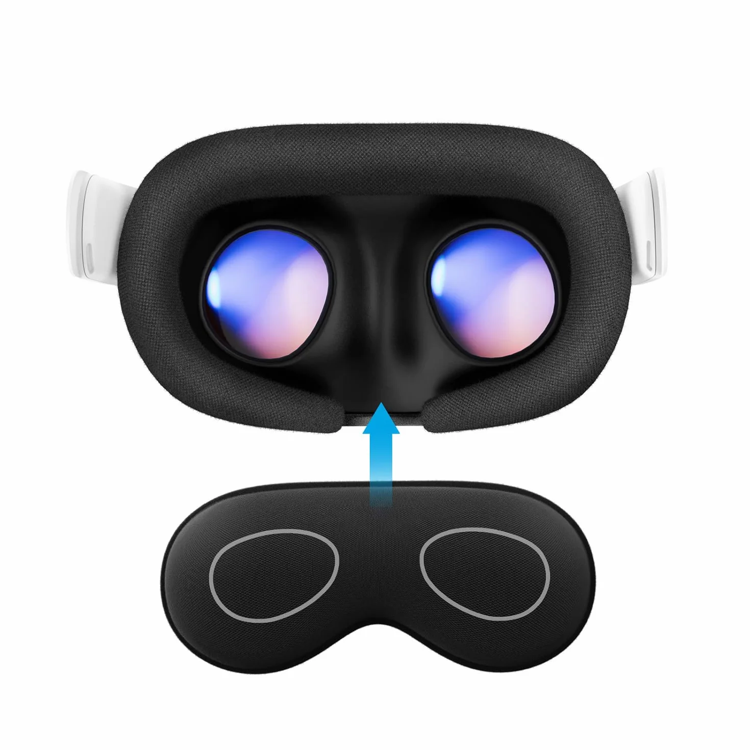 Pokrywa obiektywu kompatybilna z Meta Quest 3/3S, osłona obiektywu VR, osłona obiektywu VR, odporna na zarysowania osłona ochronna pyłoszczelna kompatybilna z Quest 2 (czarna)