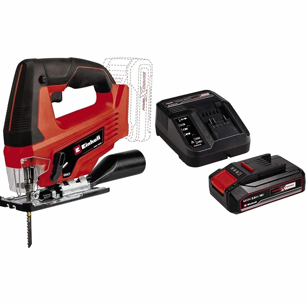Einhell Tc-Js 18 Li - Solo Piła, Czarny/Czerwony, 20 mm & Einhell Pxc Starter Kit Akumulator, Czarny, ‎10 x 15 x 11,3 cm; 820 g
