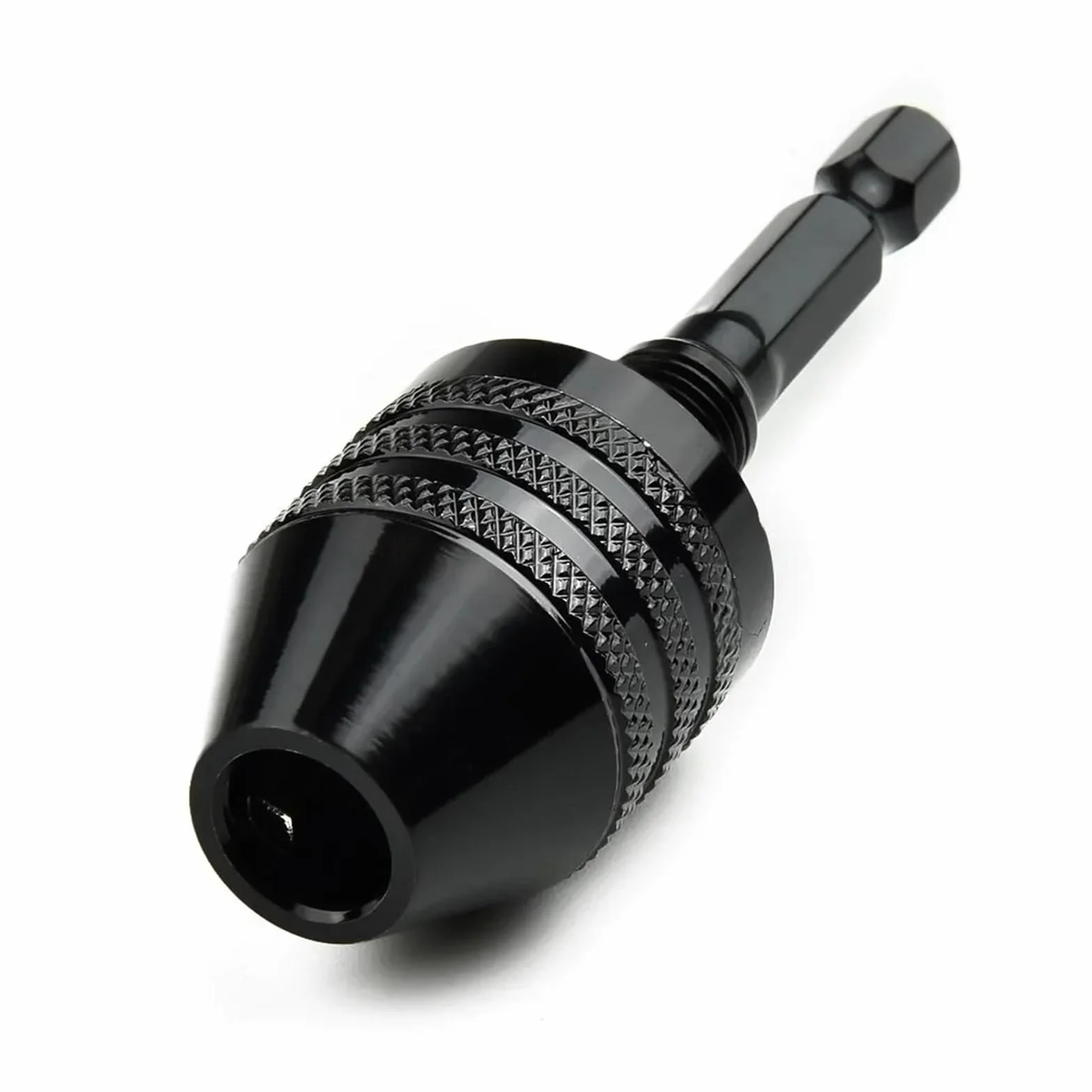 Bezkluczykowy uchwyt wiertarski 0,3-8 mm – samozaciskowy elektryczny konwerter wierteł z chwytem sześciokątnym 1/4 cala dla szybkiej wymiany, kompatybilność 0,6-8,0 mm