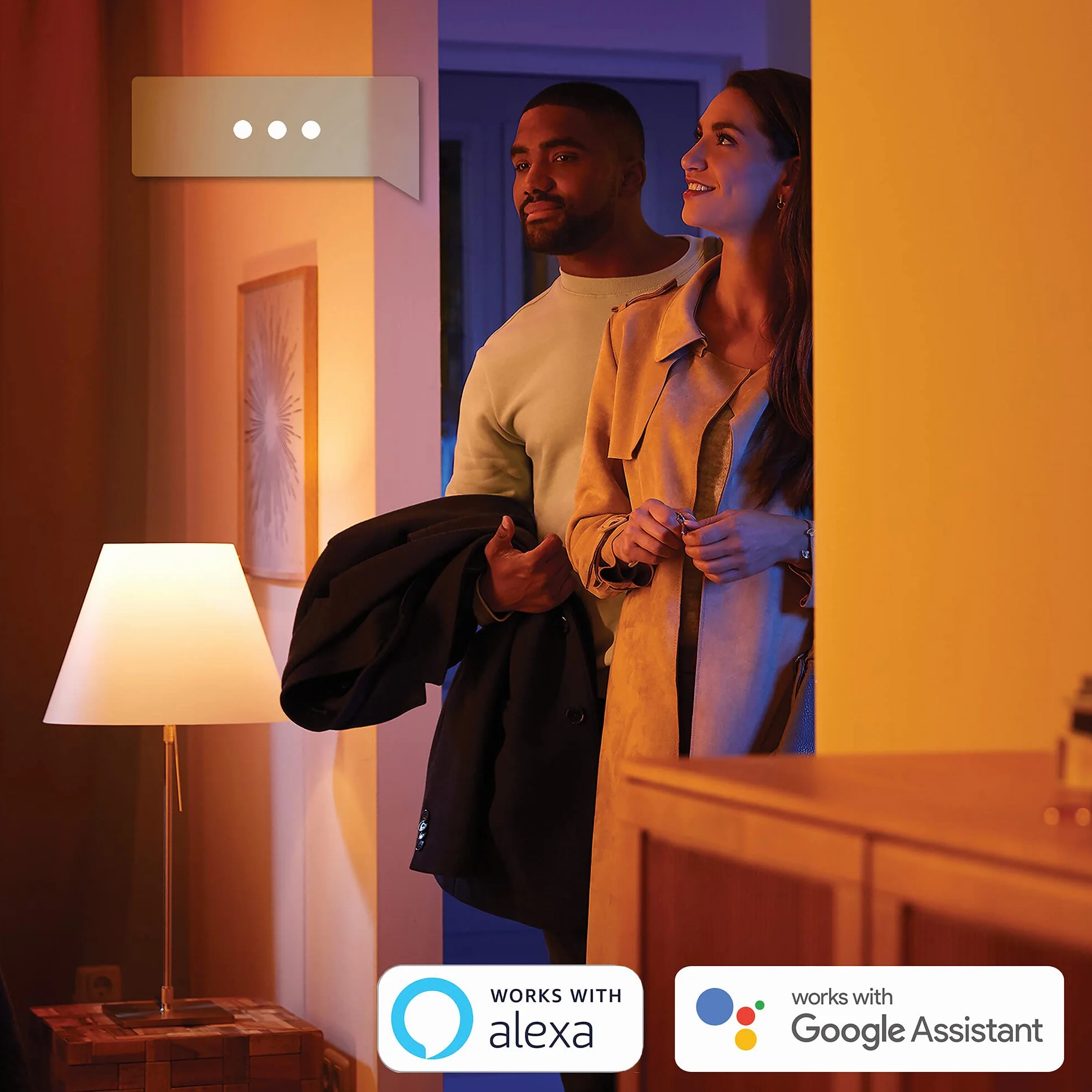 Philips Hue White and color ambiance Żarówka 2xE27 1100lm, 8W (75W), 16 mln kolorów, możliwość przyciemniania, inteligentne oświetlenie