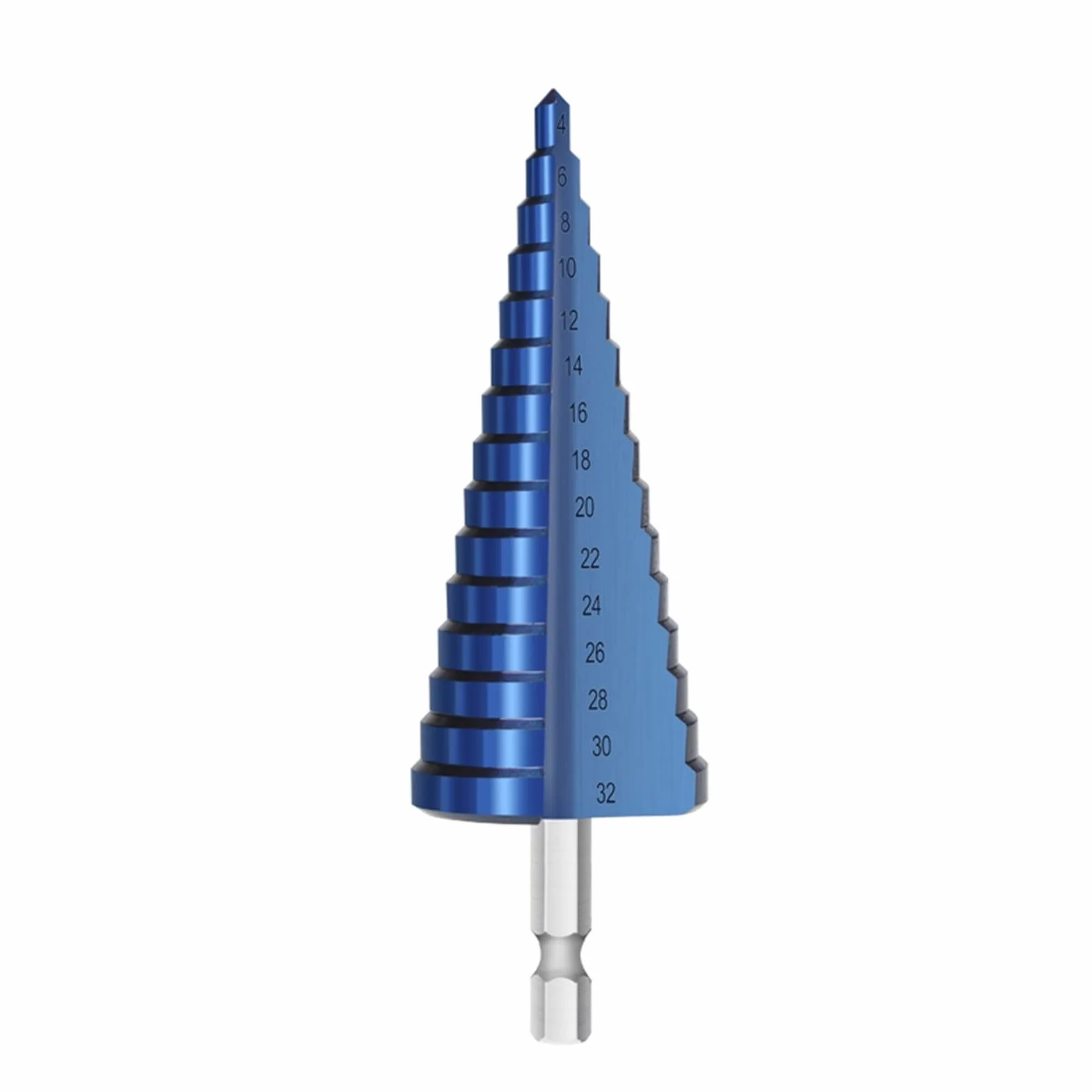 Wiertła do cięcia wiertło stożkowe stopniowe wiertło stopniowe z chwytem sześciokątnym HSS re Hole Cutter 3-13 4-12/20/22/32mm wiertło do metalu (kolor: 3 szt. 3-12 4-12 4-20) (1 szt. 4)