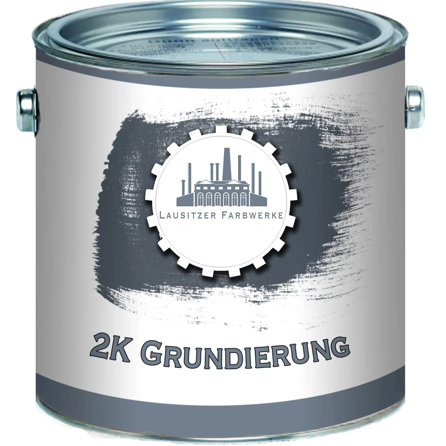 Lausitzer Farbwerke Tradycyjny podkład 2-składnikowy w zestawie 2-składnikowy podkład biały szary czarny wybrany odcień (2,5 l, biały)