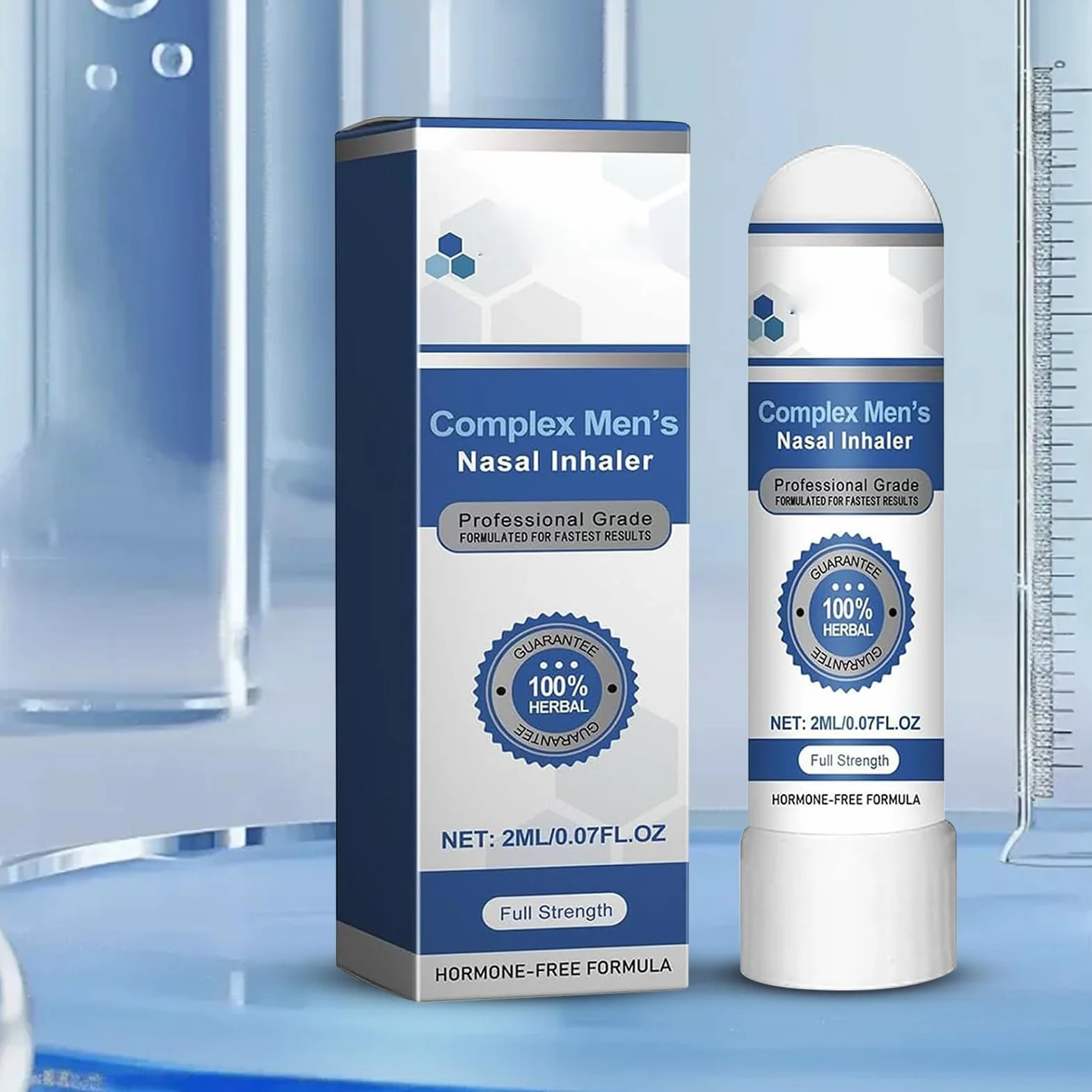 Inhalator do nosa – ergonomiczny drążek oddechowy do nosa z zatoką, naturalne wzmocnienie nastroju, inhalator do nosa dla mężczyzn, nastolatków, młodzieży, trening jazdy, podróż służbowa, czas wolny