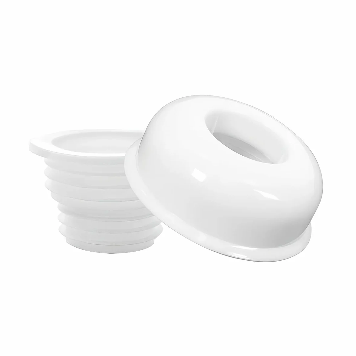 Qrity Dezodorant do uszczelnienia rury spustowej, wąż uszczelniający rurę odpływową, korek silikonowy, pierścień uszczelniający do rur kuchennych z dekoracyjną osłoną, odpowiedni do stosowania z