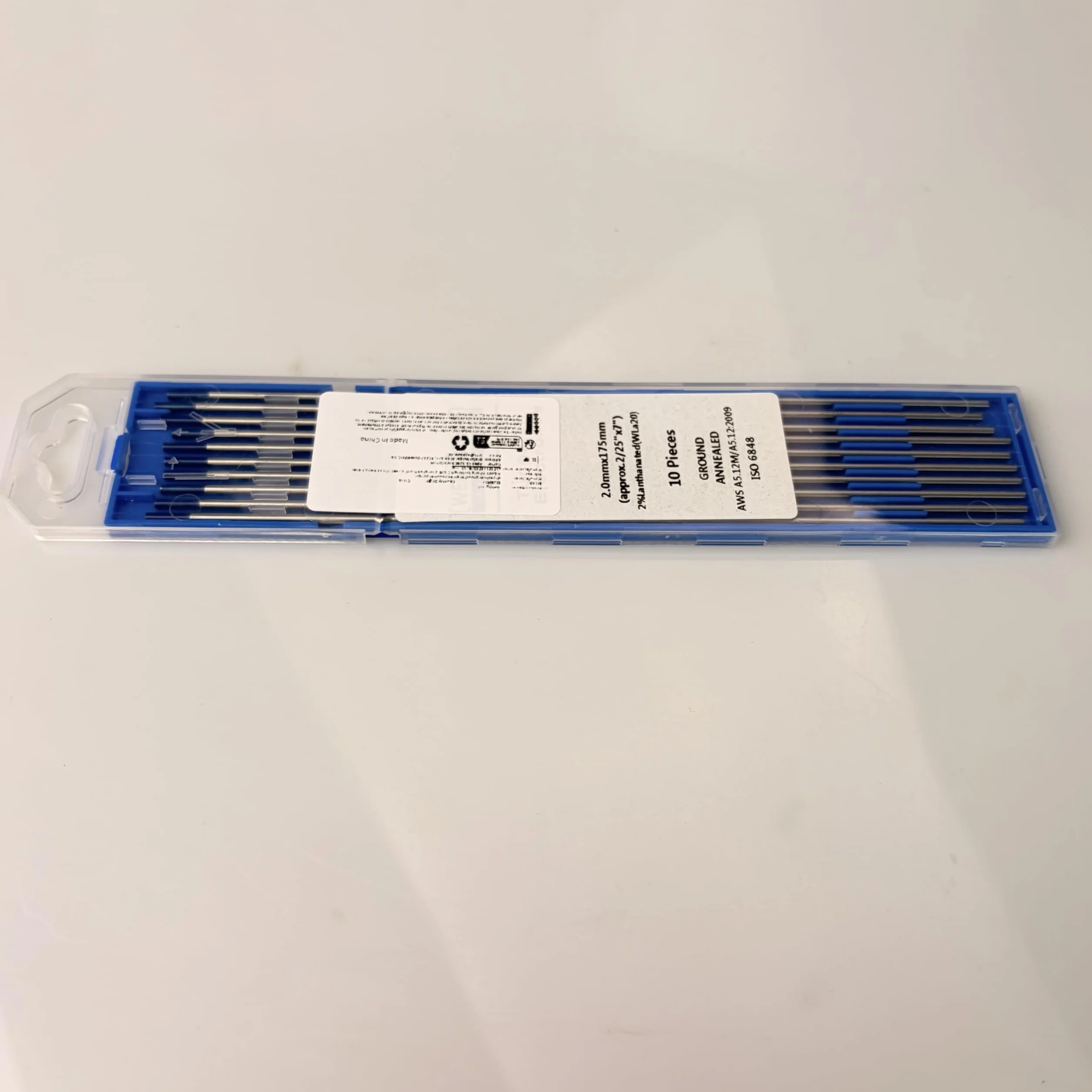 SenTECH TIG WL20 niebieskie spawanie 2,4 mm x 175 mm 2% lantan, elektroda wolframowa, 10 sztuk