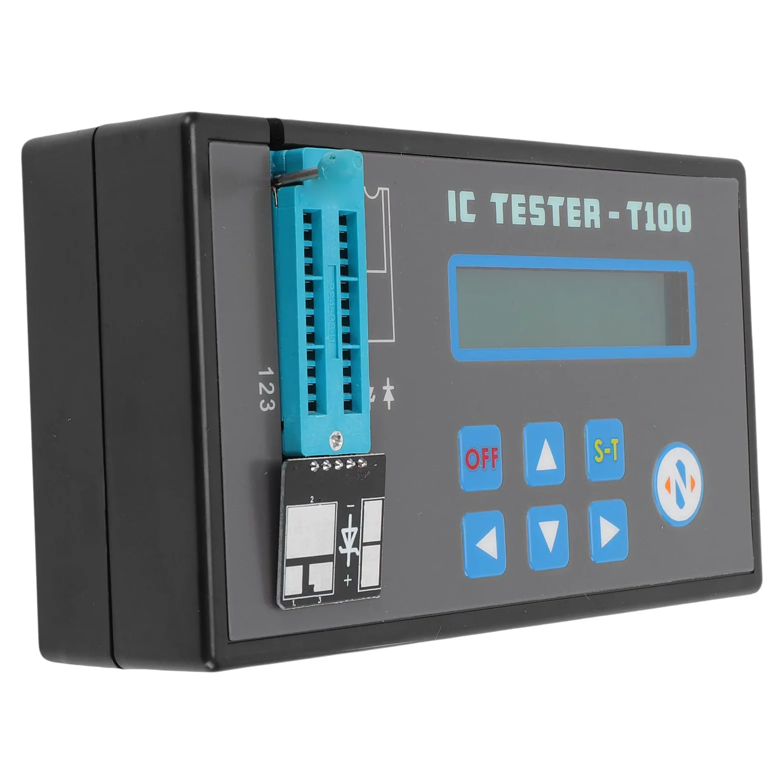 Cuifati Tester Układów Scalonych, Miernik Tranzystorów Diod LED i Triod z 2 Zaciskami, dla Inżynierów Mikroelektroniki, Inżynierów Utrzymania Ruchu i Testowania