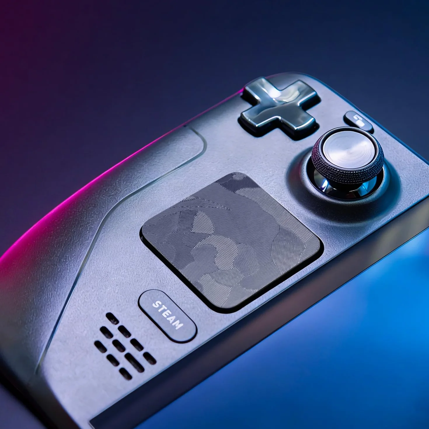 Touchpad Protector Steam Deck, Touch Pads i tylne przyciski Ochronna naklejka tekstury skóry dla Steam Deck Touch Trackpads, wysokiej klasy teksturowany uchwyt Skin Luck&Link