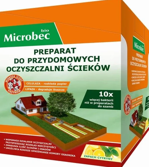 BROS Microbec BIO aktywator do przydomowych oczyszczalni 35 g