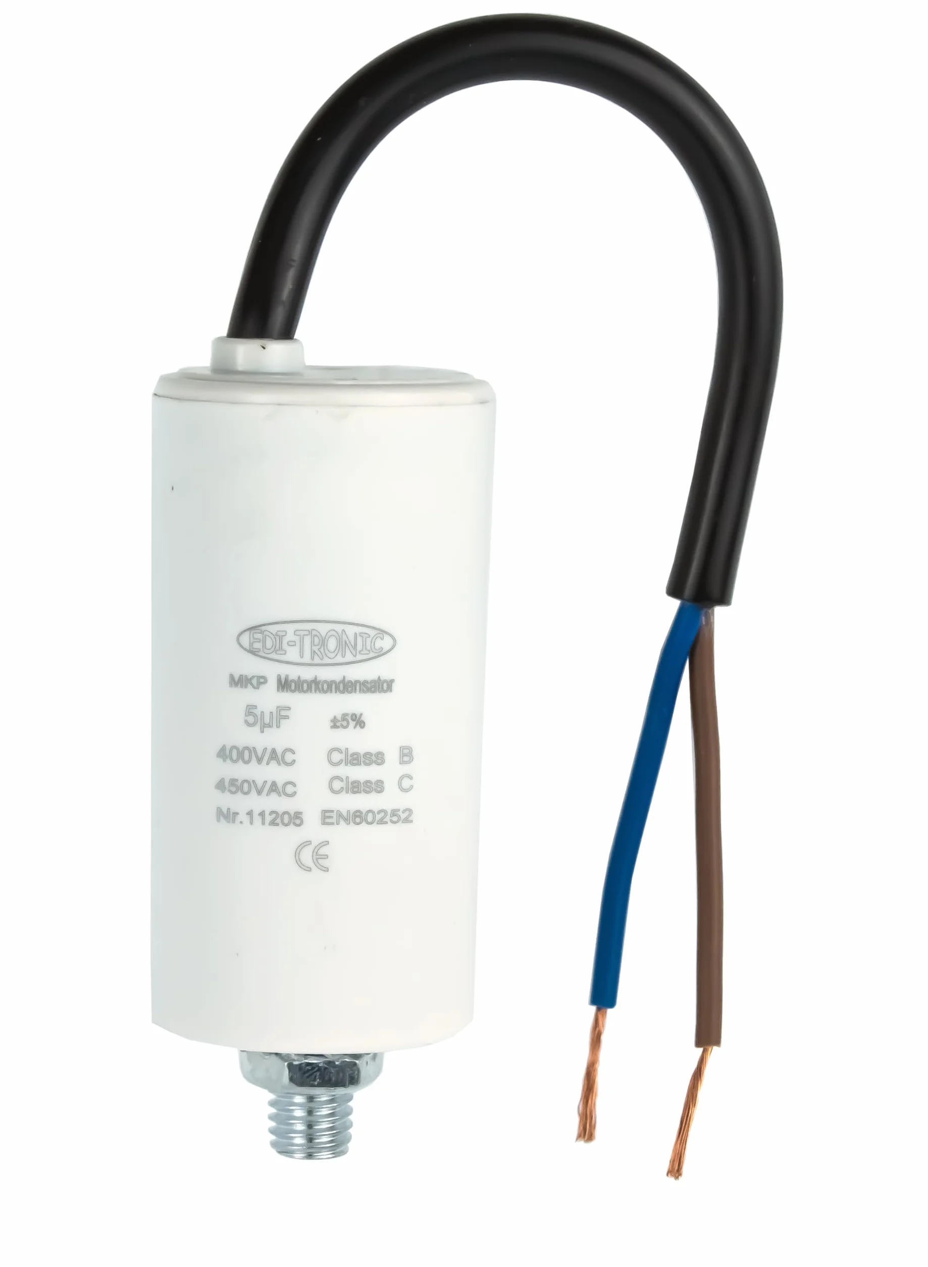 Kondensator rozruchowy silnikowy 5µF 450V