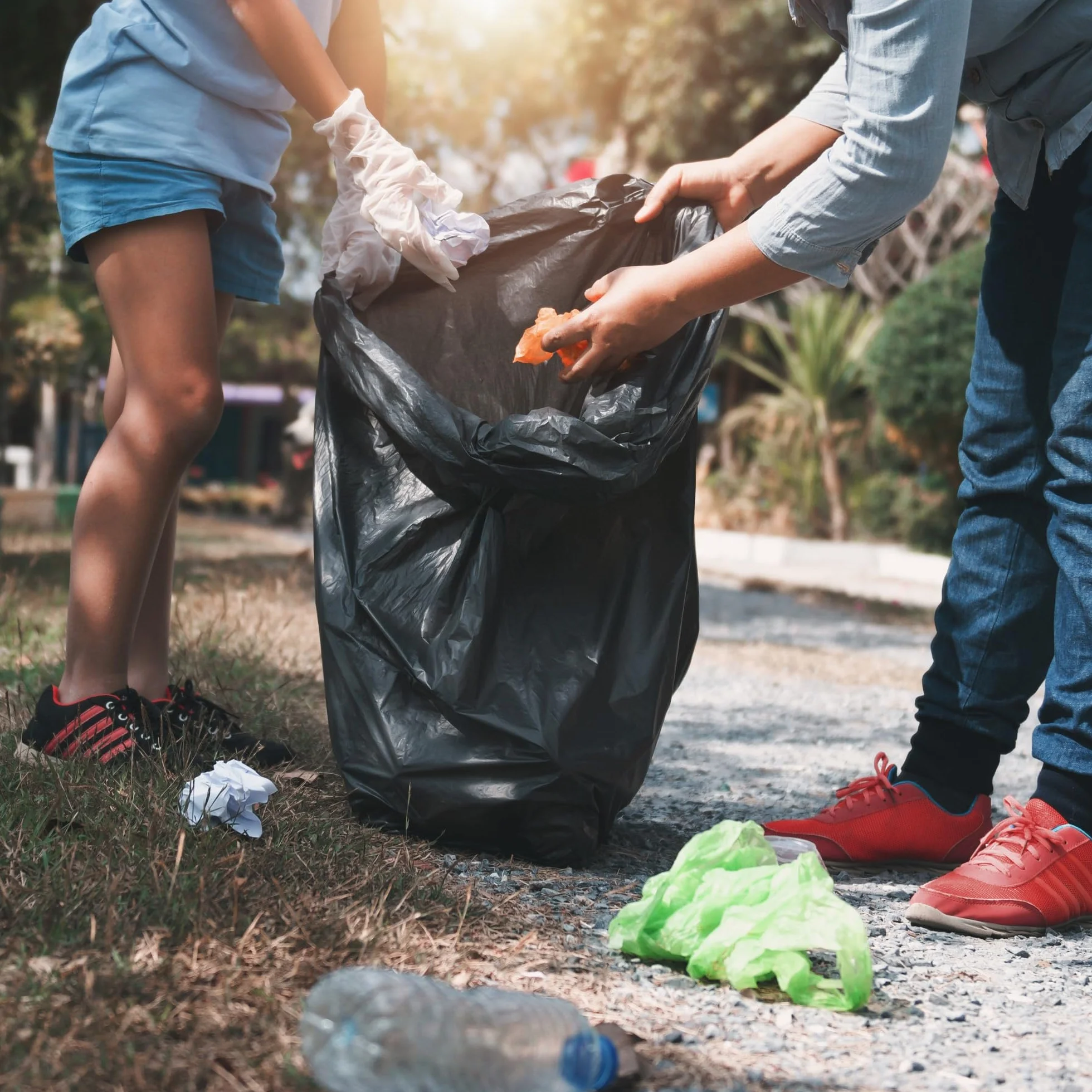 D.RECT Worki na Śmieci 240L – 10 Sztuk – Wytrzymałe Czarne Worki na Odpady – Plastikowe Mocne Torby na Śmieci do Kosza