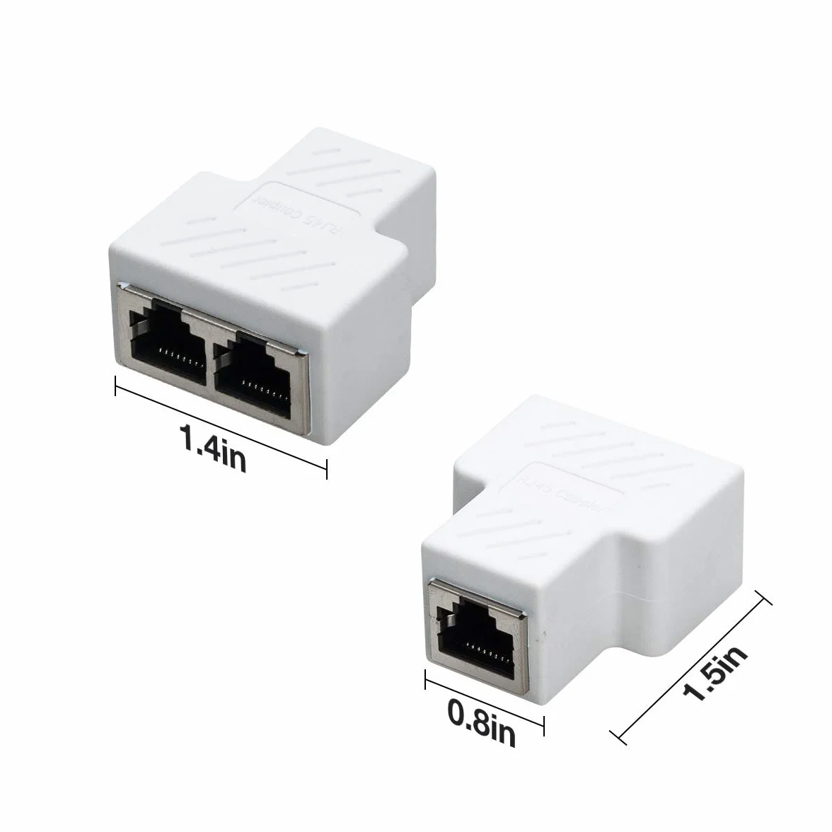 rozdzielacz RJ45 konektor żeński; adapter sieciowy 1 do 2 złącze żeńskie CAT 5/CAT 6 LAN kabel Ethernet podwójne gniazdo adapter