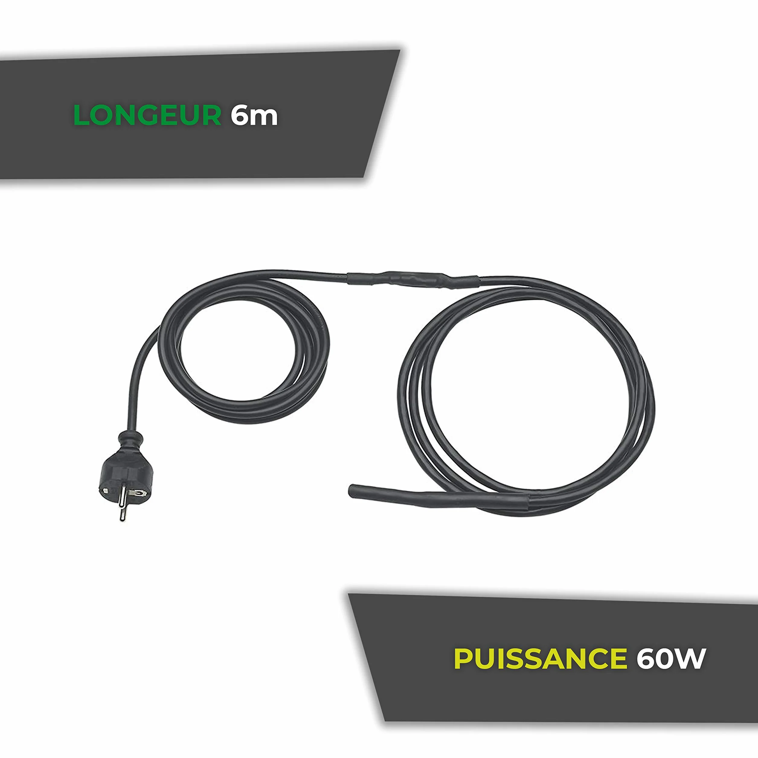 Bio Green Kabel grzewczy do roślin 6m 60W samoograniczający IP67
