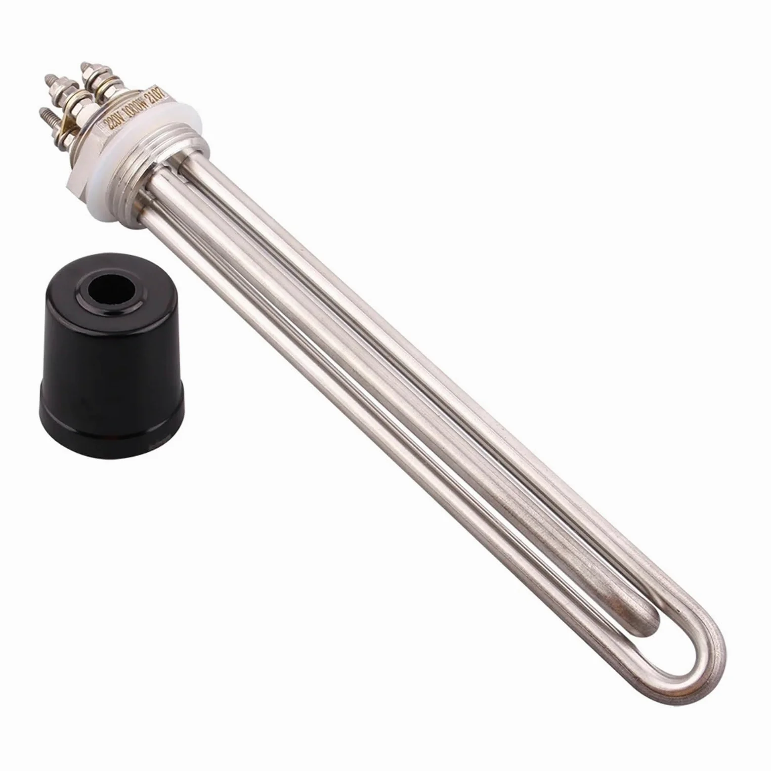 Rezystor do podgrzewacza wody, DN25 1-calowy element podgrzewacza wody BSP 220 V 1000 W / 1500 SUS304 Wielokolorowy(Silver,1000w)