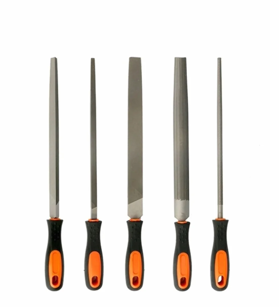 Crescent Nicholson 5 szt. 6, 20 cm i 25 cm rocznicowy zestaw pilników z ergonomicznymi uchwytami - 22150HIN