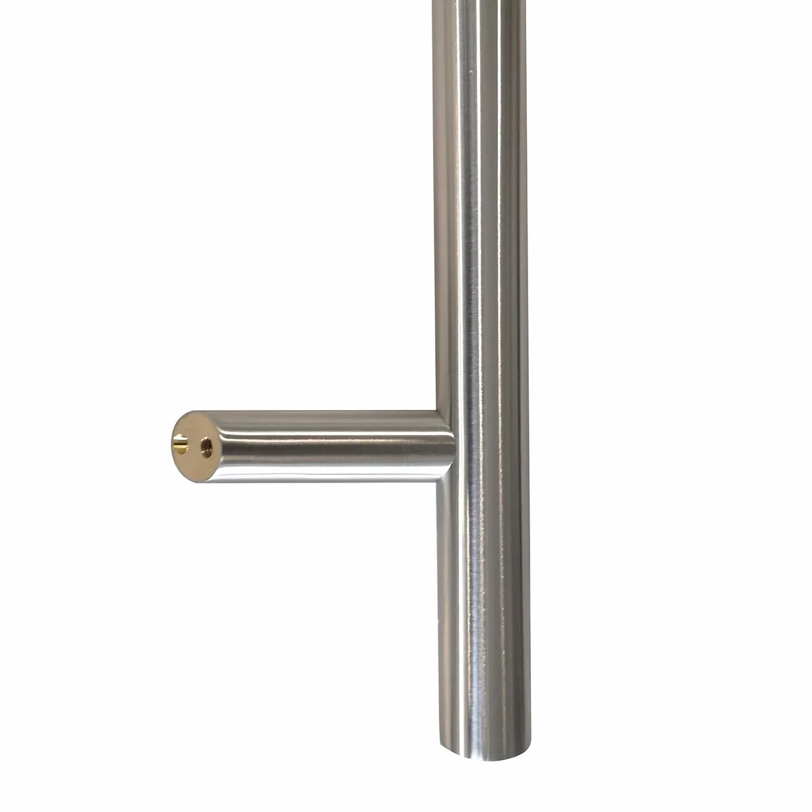 PINOX Pochwyt do drzwi jednostronny, okrągły, mocowanie 45° - 32x1000 mm satyna
