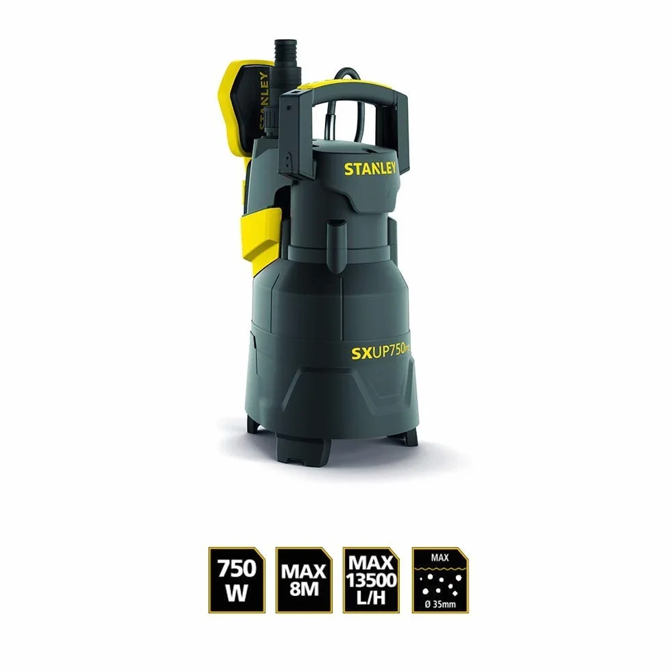 Stanley Sxup750Pte Pompa, Czarny/Żółty, ‎22.2 x 17.5 x 38.5 cm; 5.9 kg