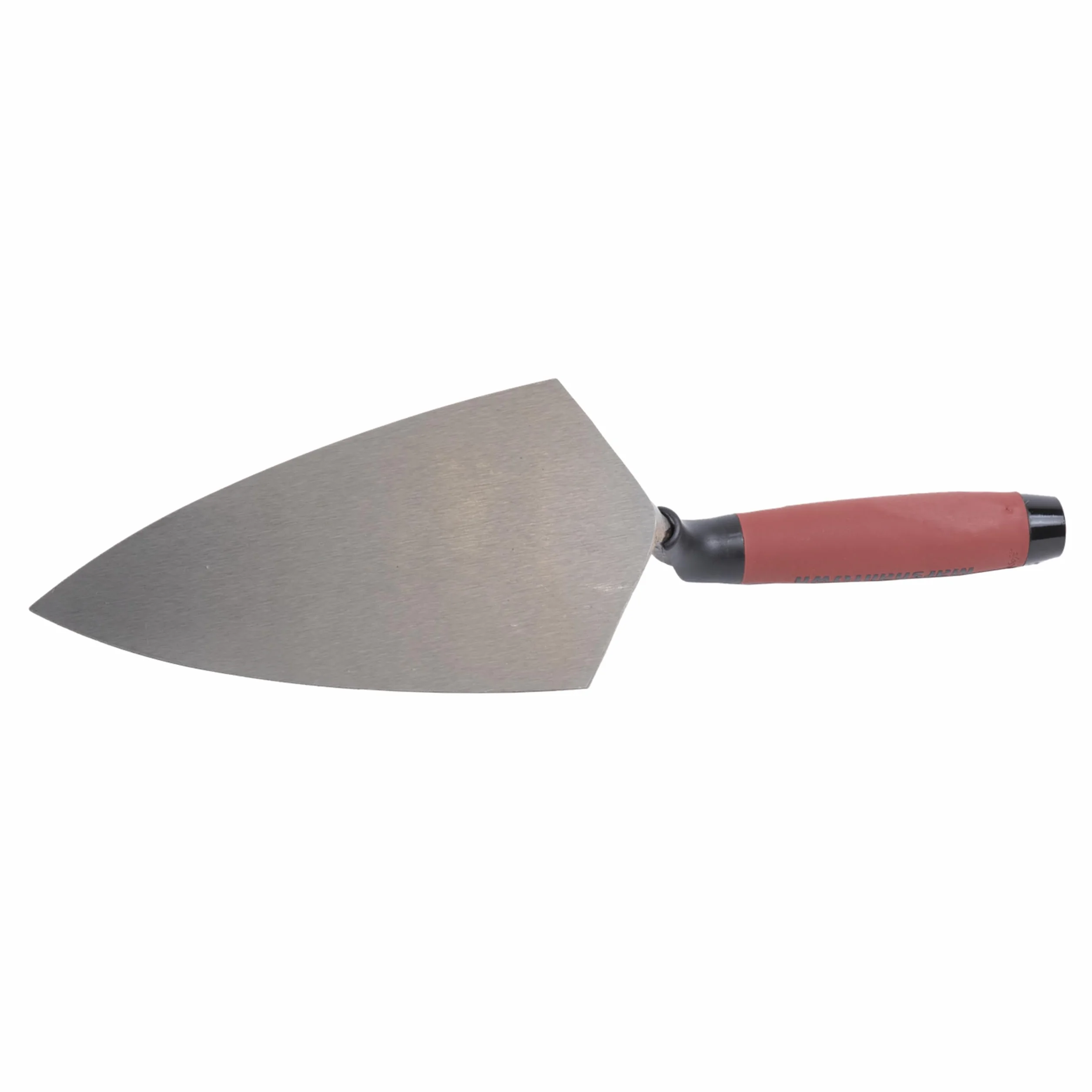 Marshalltown Kielnia, kielnia typu Philadelphia z uchwytem Durasoft, ze zwężoną końcówką i prostą szyjką, wykonana ze stali węglowej, wymiary kielni: 254x127 mm