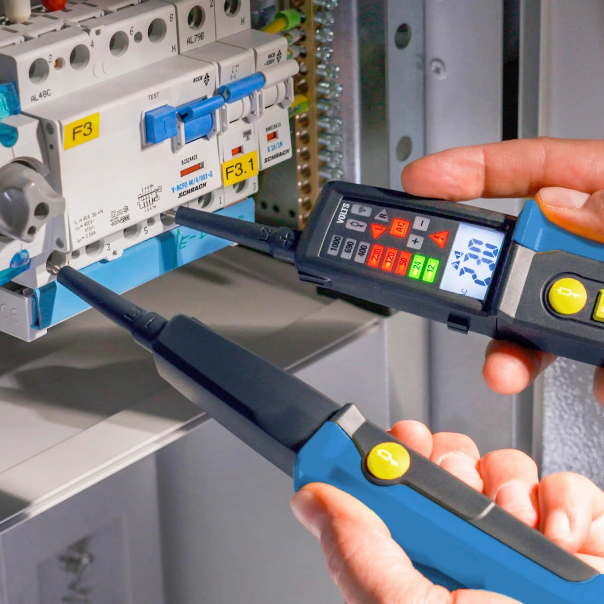 PAN MV-1000AD tester napięcia z wyświetlaczem LED i LCD 1000 V