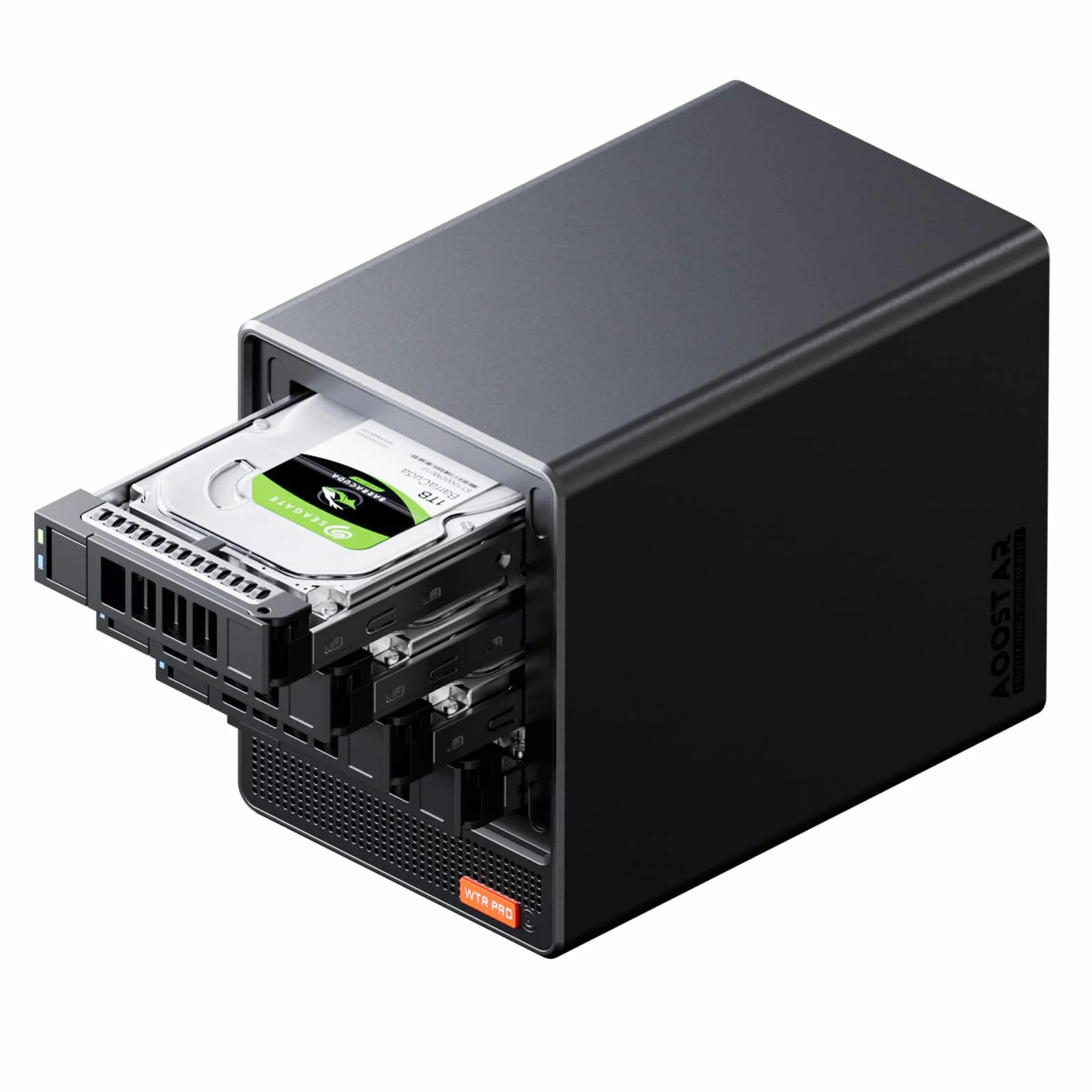 AOOSTAR Ryzen 7 5825U 4 Bay NAS mini PC, 2 gniazda M.2 NVMe, 2,5/3,5" SATAx4